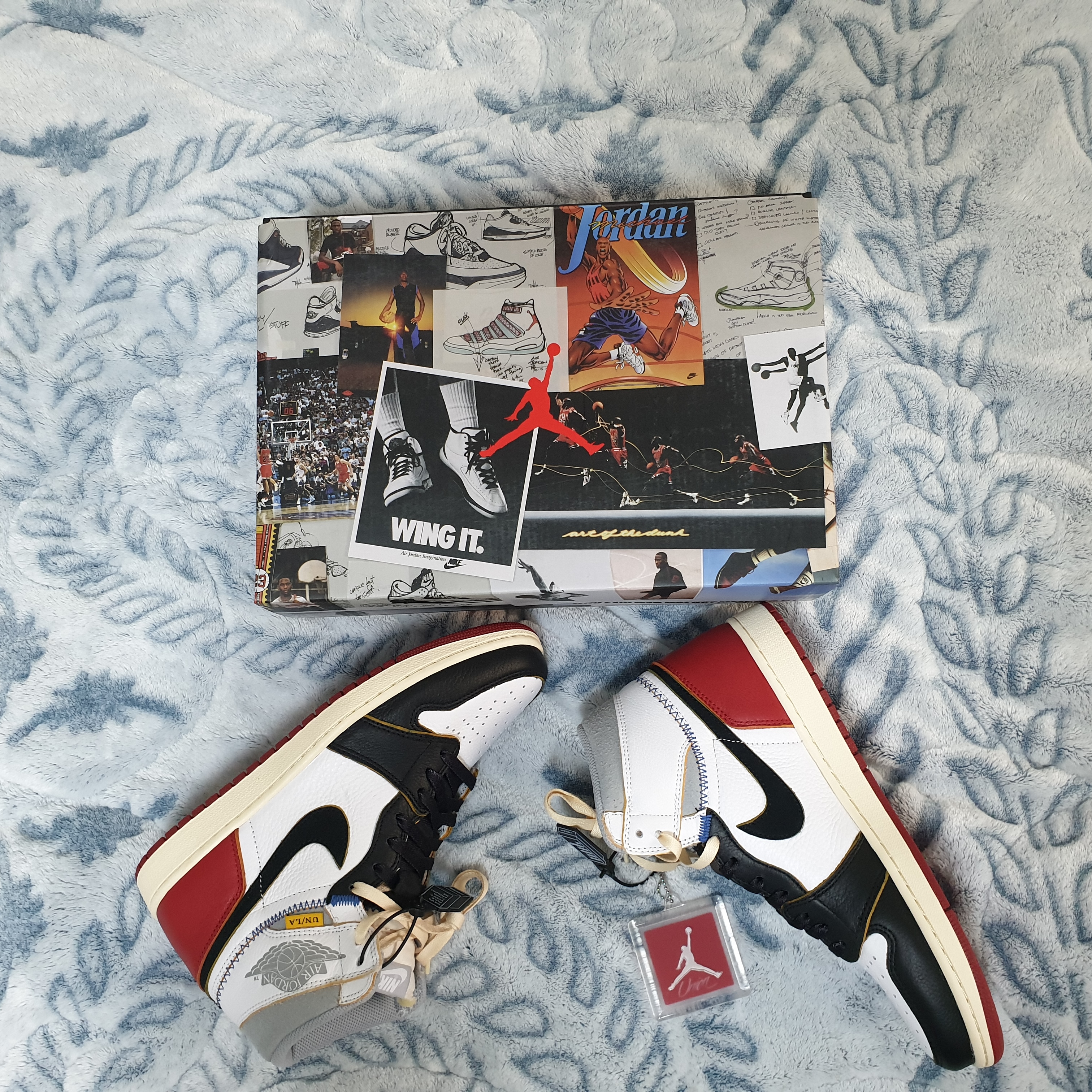 Jordan 1 x Union Retro High Black Toe 착용 스타일 - 4