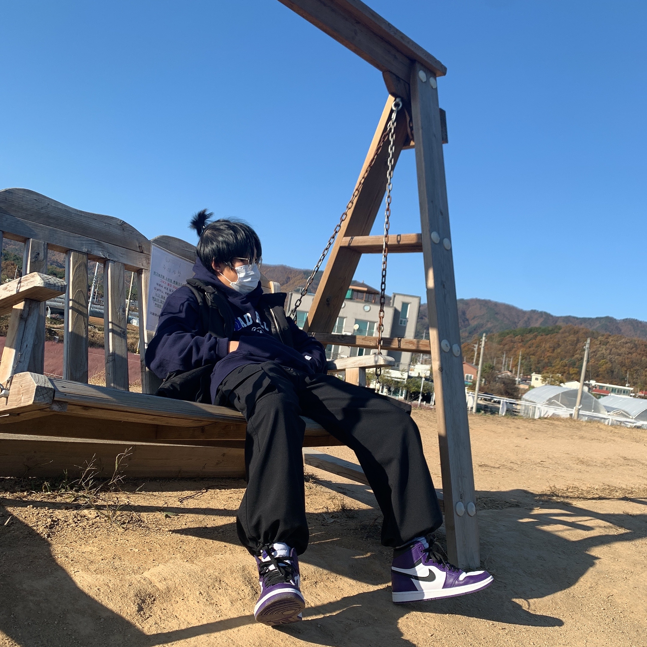 Jordan 1 Retro High OG Court Purple 2020 착용 스타일