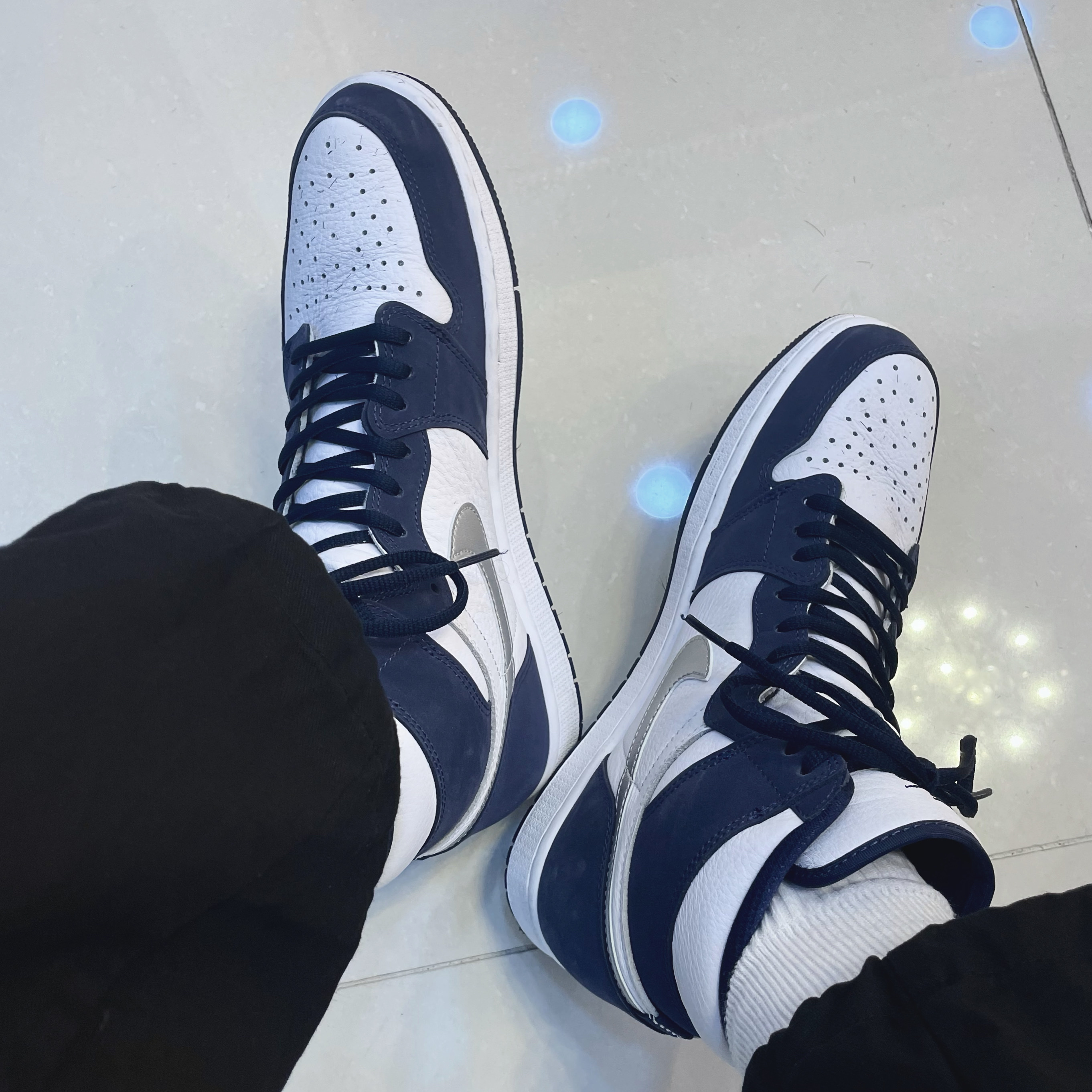 Jordan 1 Retro High OG CO.JP Midnight Navy 착용 스타일