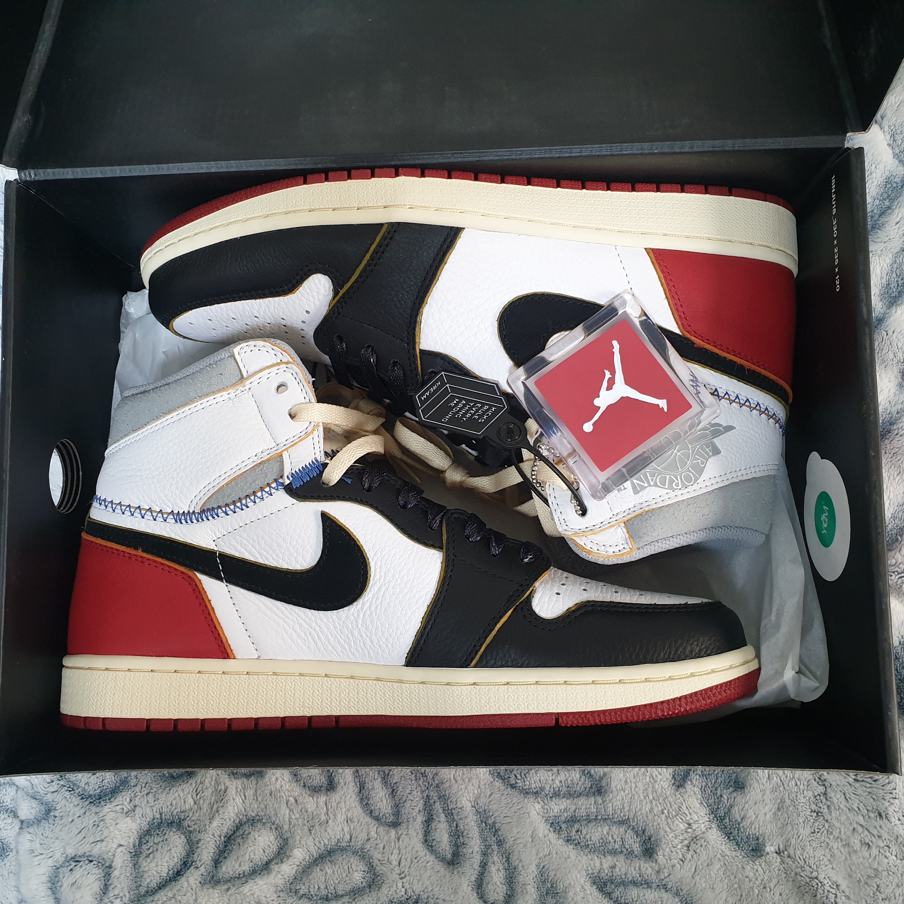 Jordan 1 x Union Retro High Black Toe 착용 스타일 - 2