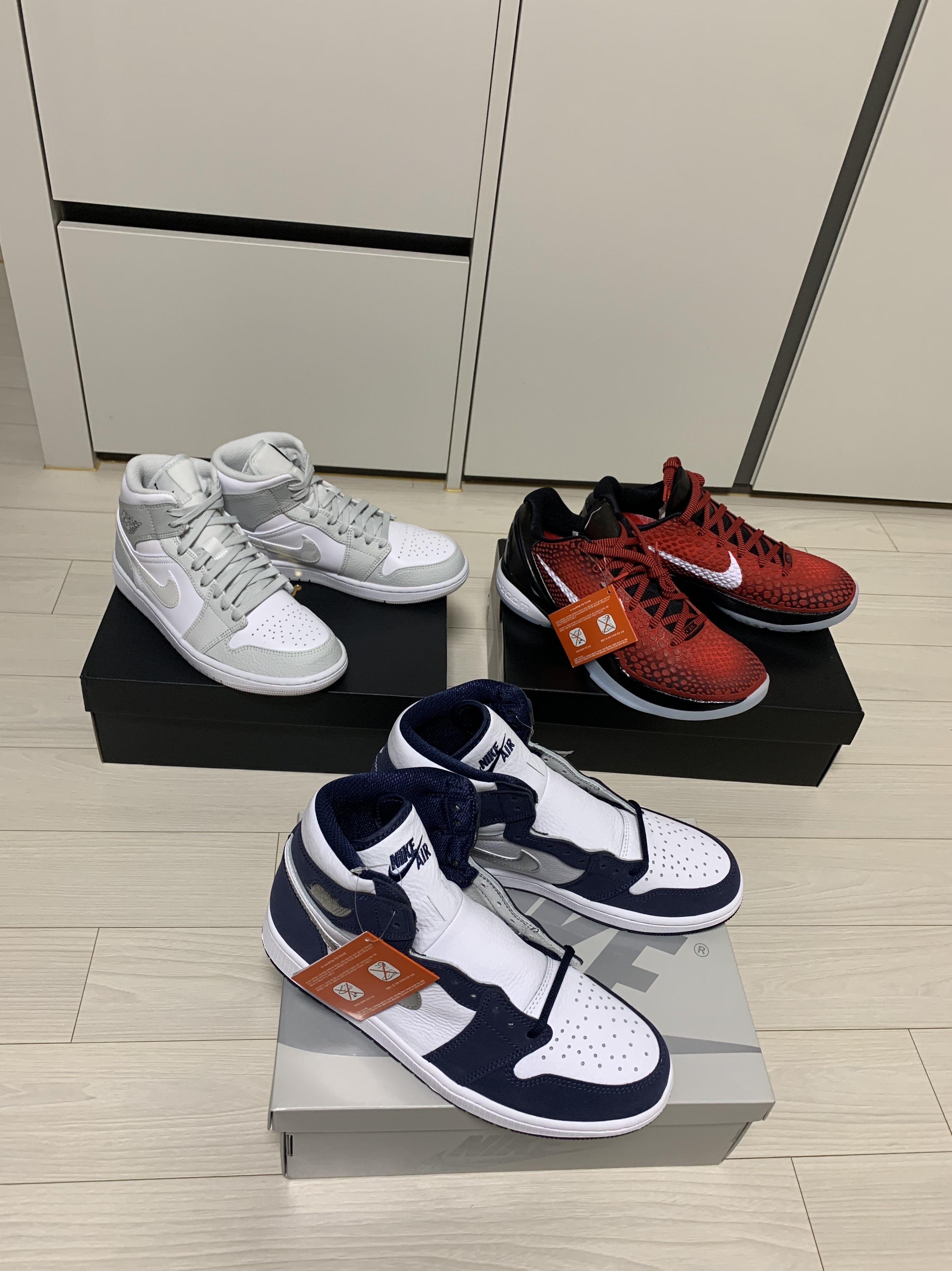 Nike Kobe 6 Protro All-Star, Jordan 1 Mid Grey Camo 착용 스타일
