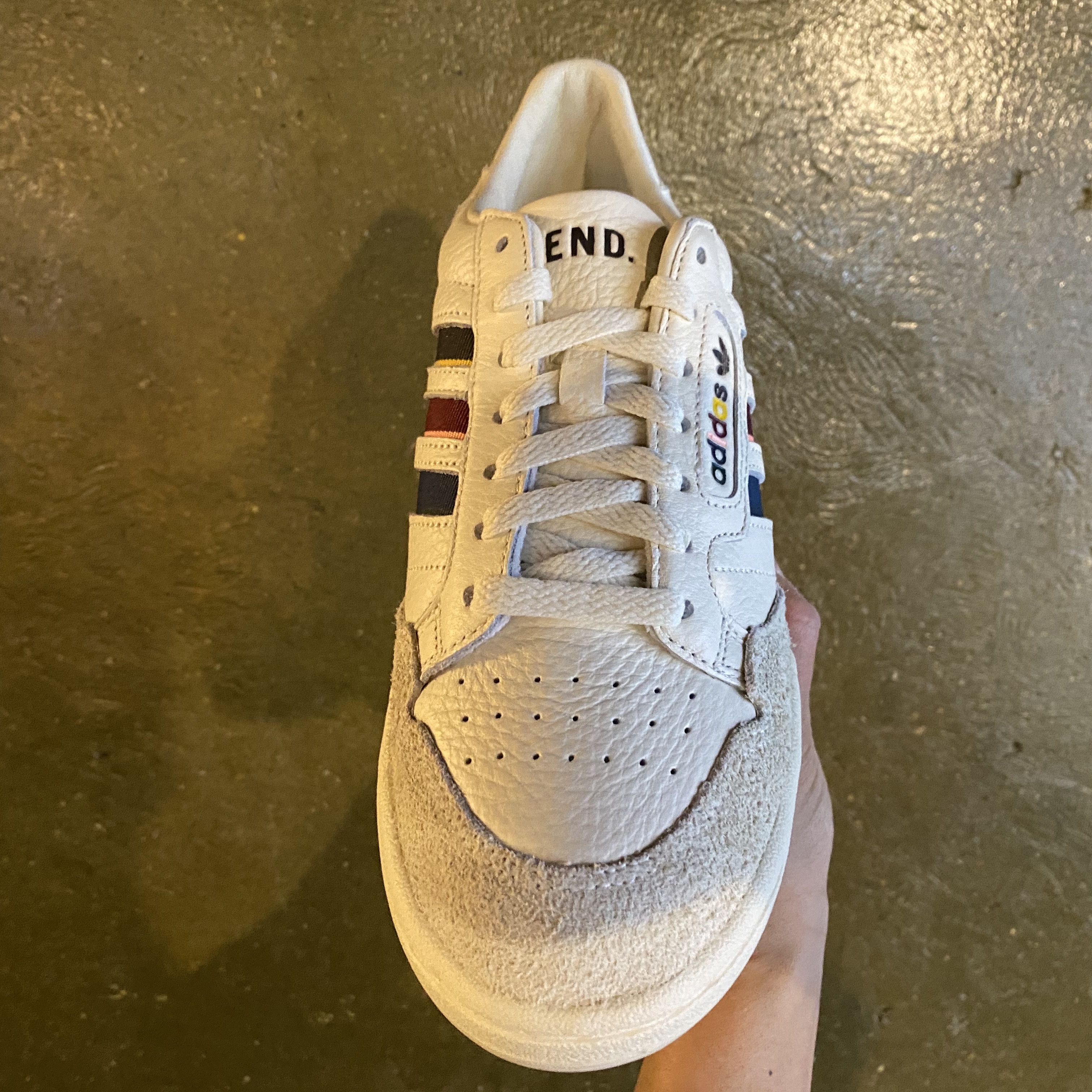 Adidas x END. Continental 80 MIG German Engineering Cream 착용 스타일 - 4