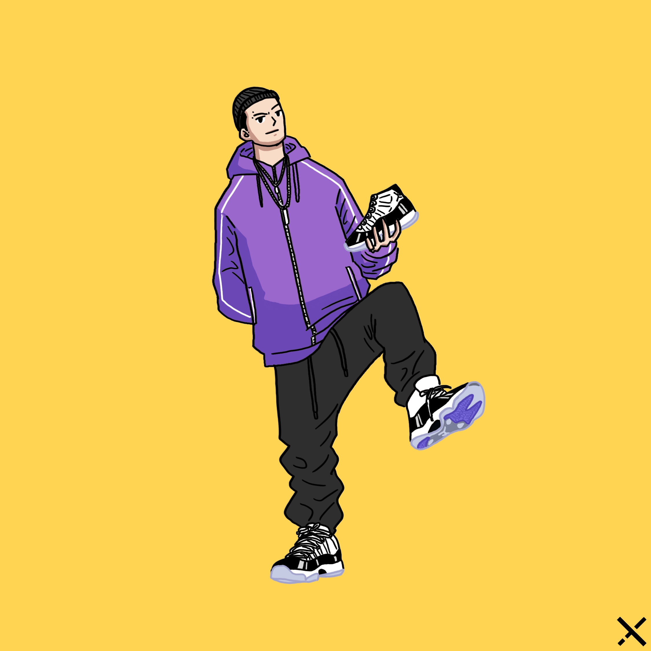 Jordan 11 Retro Concord 2018 착용 스타일