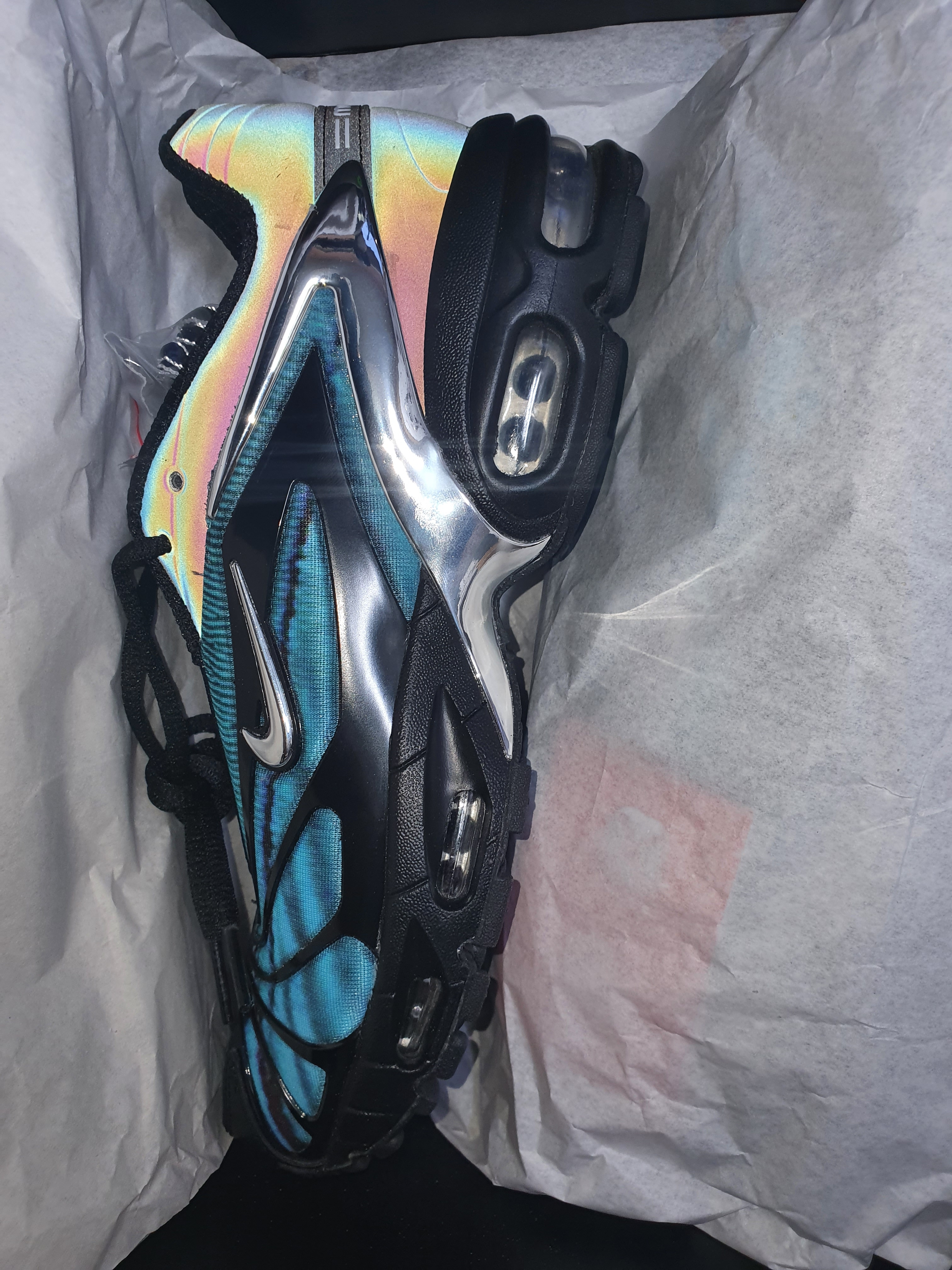 Nike Overbreak SP Khaki, Nike x Skepta Air Max Tailwind 5 Chrome Blue 착용 스타일 - 2