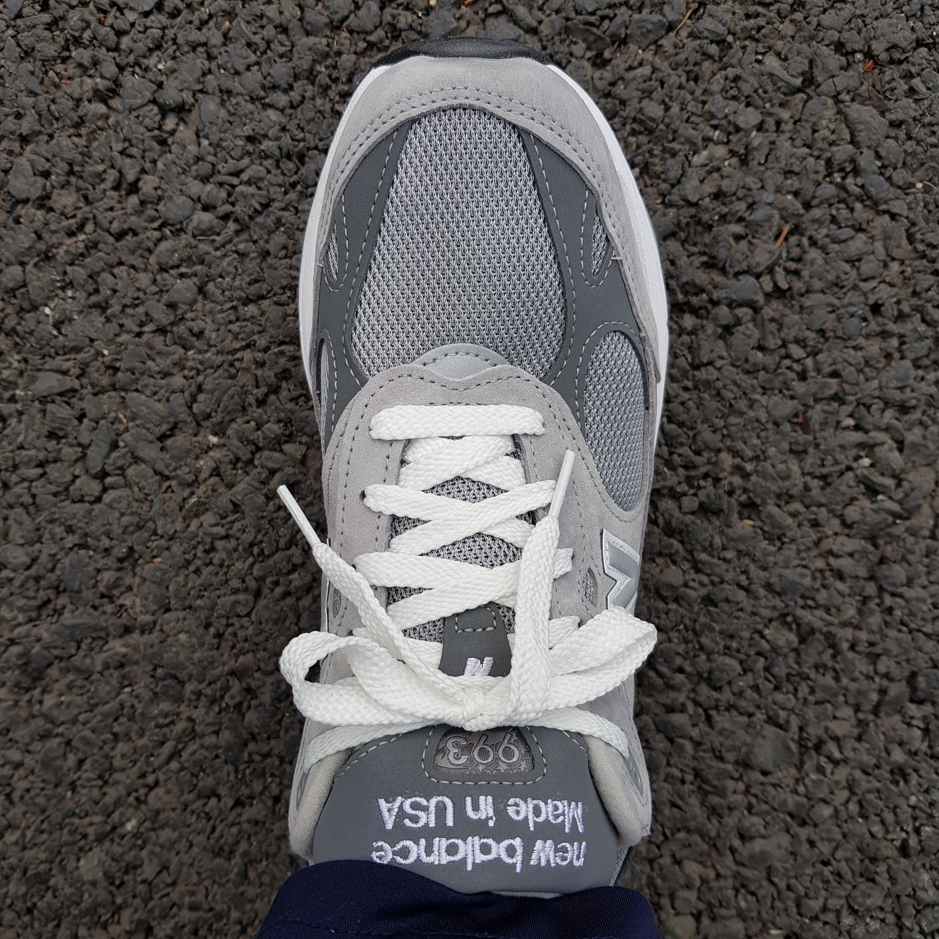 New Balance 993 Made in USA Grey - D Standard 착용 스타일