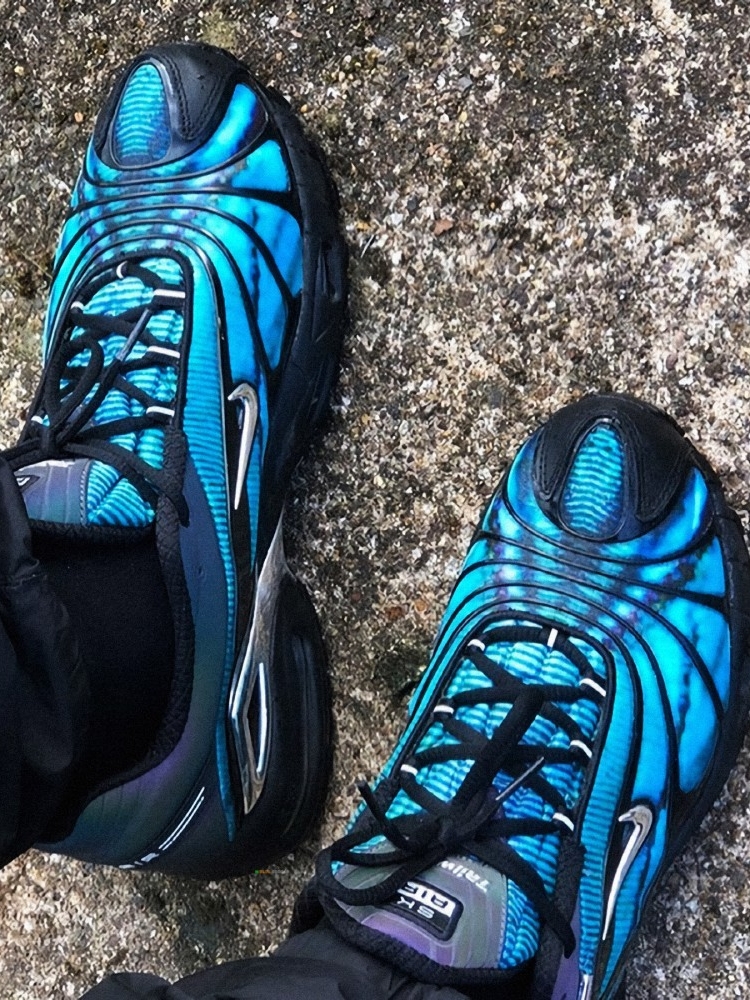 Nike x Skepta Air Max Tailwind 5 Chrome Blue 착용 스타일 - 2