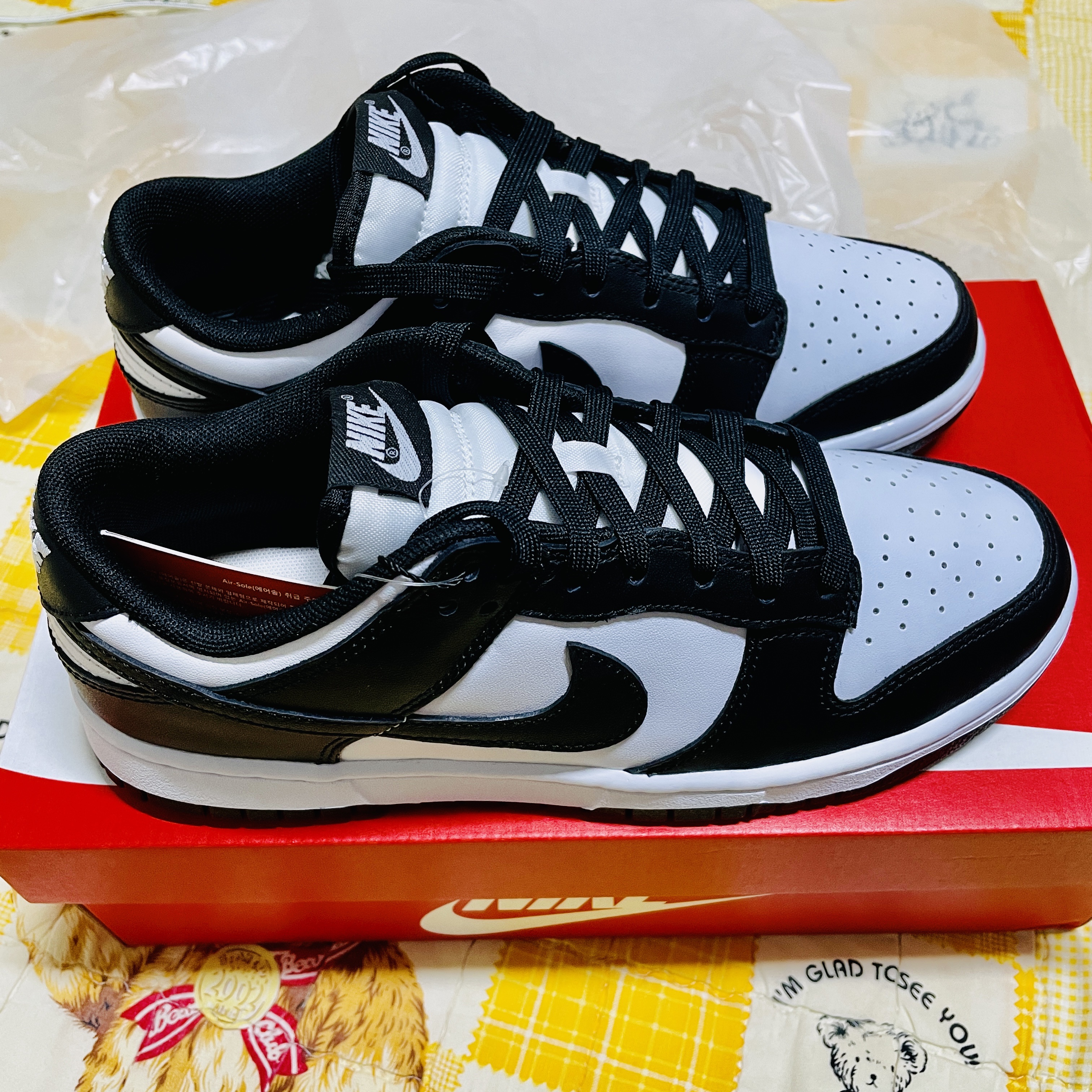 Nike Dunk Low Retro Black 착용 스타일 - 2