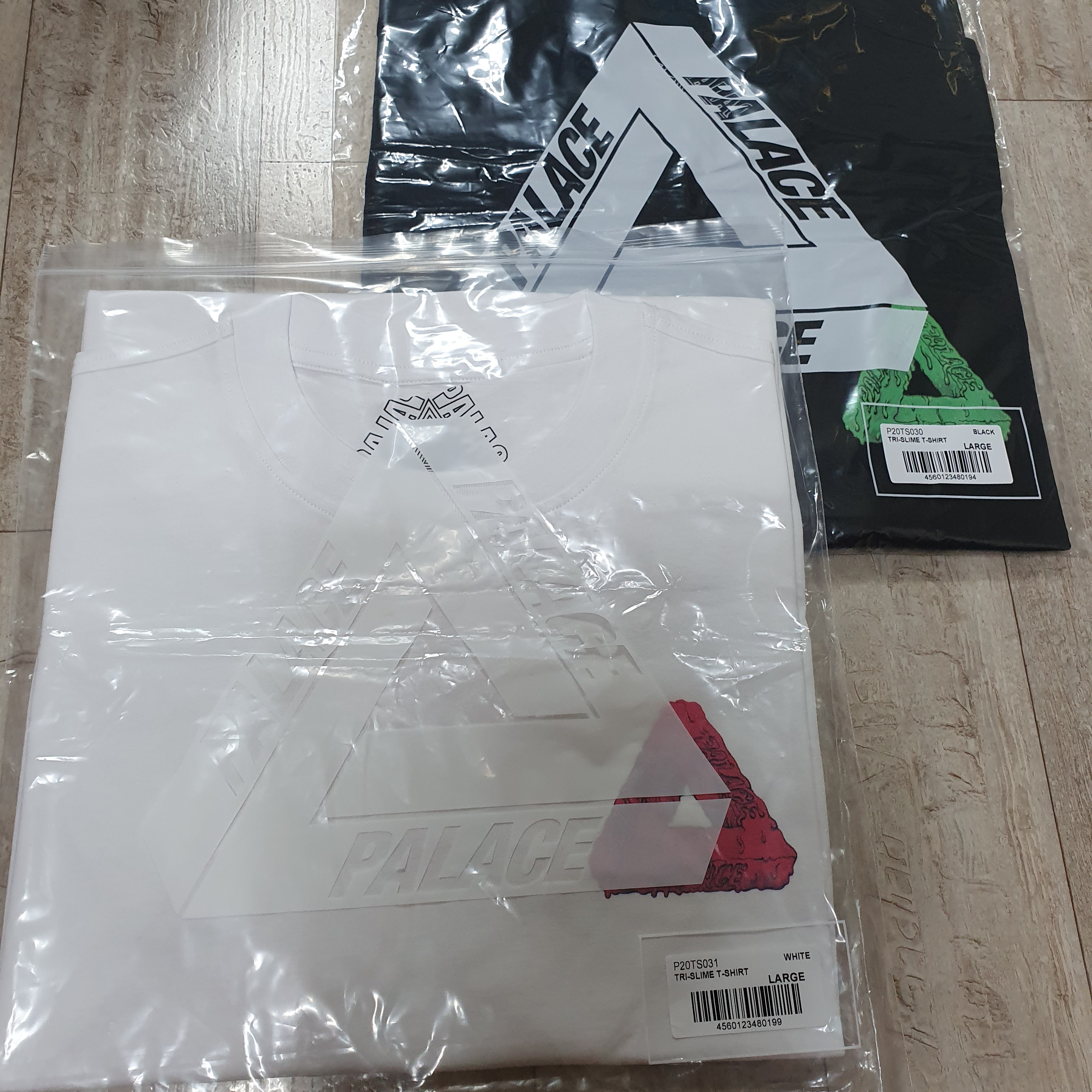 Palace Tri-Slime T-Shirt Black - 21SS, Palace Tri-Slime T-Shirt White - 21SS 착용 스타일
