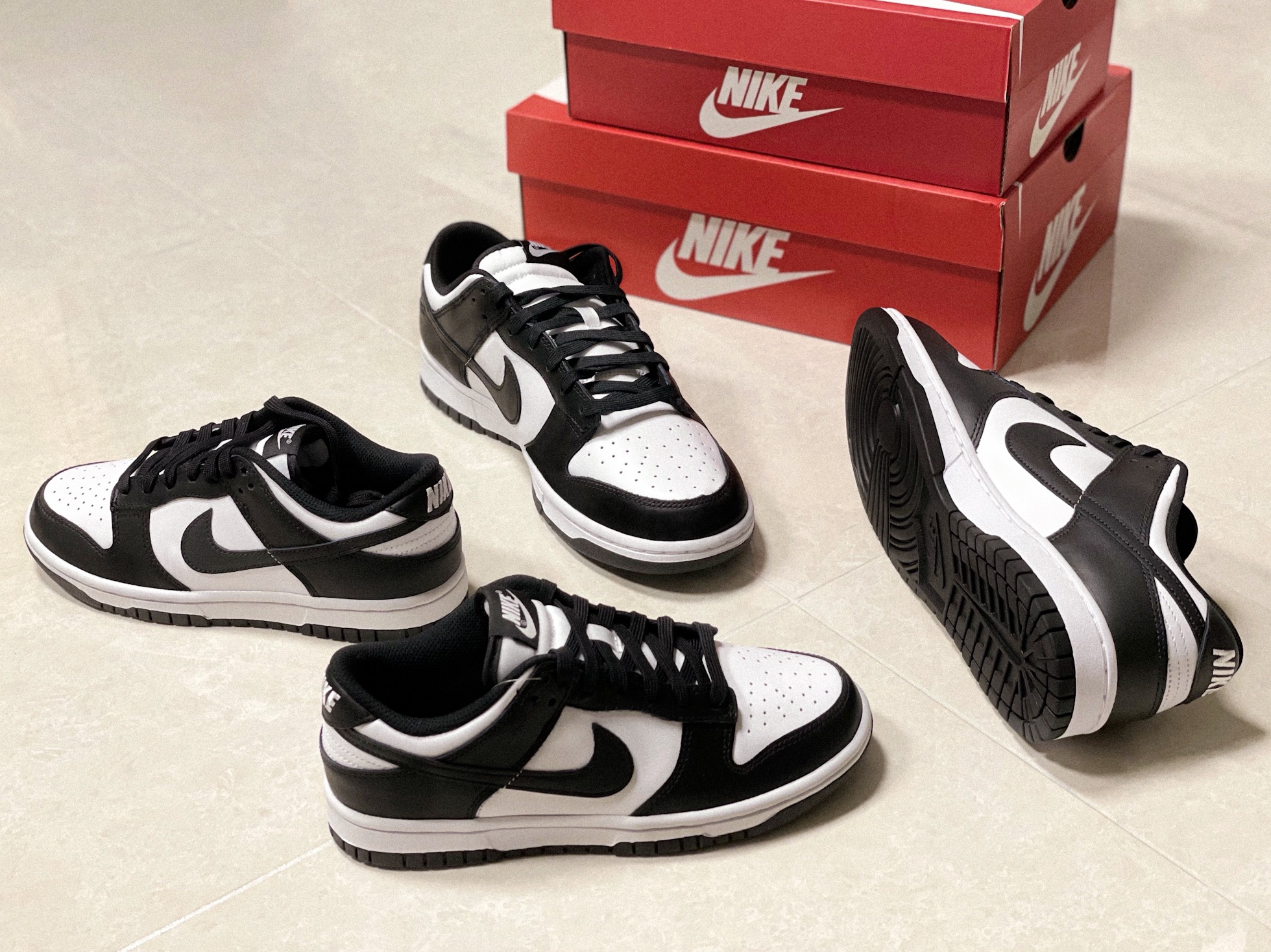 Nike Dunk Low Retro Black, (W) Nike Dunk Low Black 착용 스타일