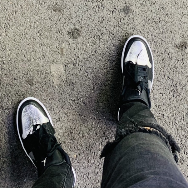 (W) Jordan 1 Low SE Silver Toe 착용 스타일