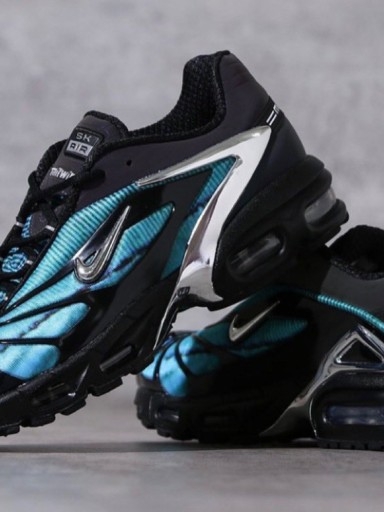 Nike x Skepta Air Max Tailwind 5 Chrome Blue 착용 스타일 - 3