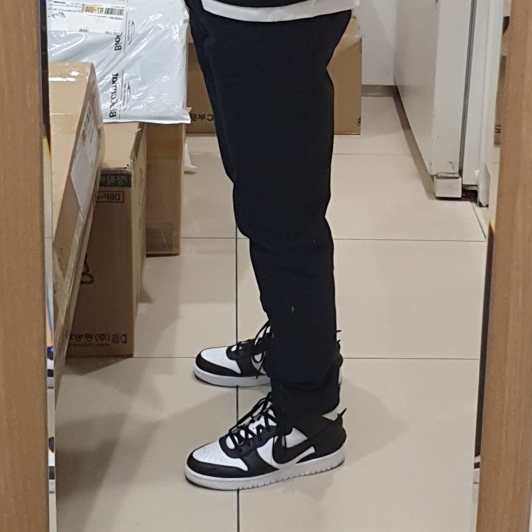Nike x Ambush Dunk High Black 착용 스타일