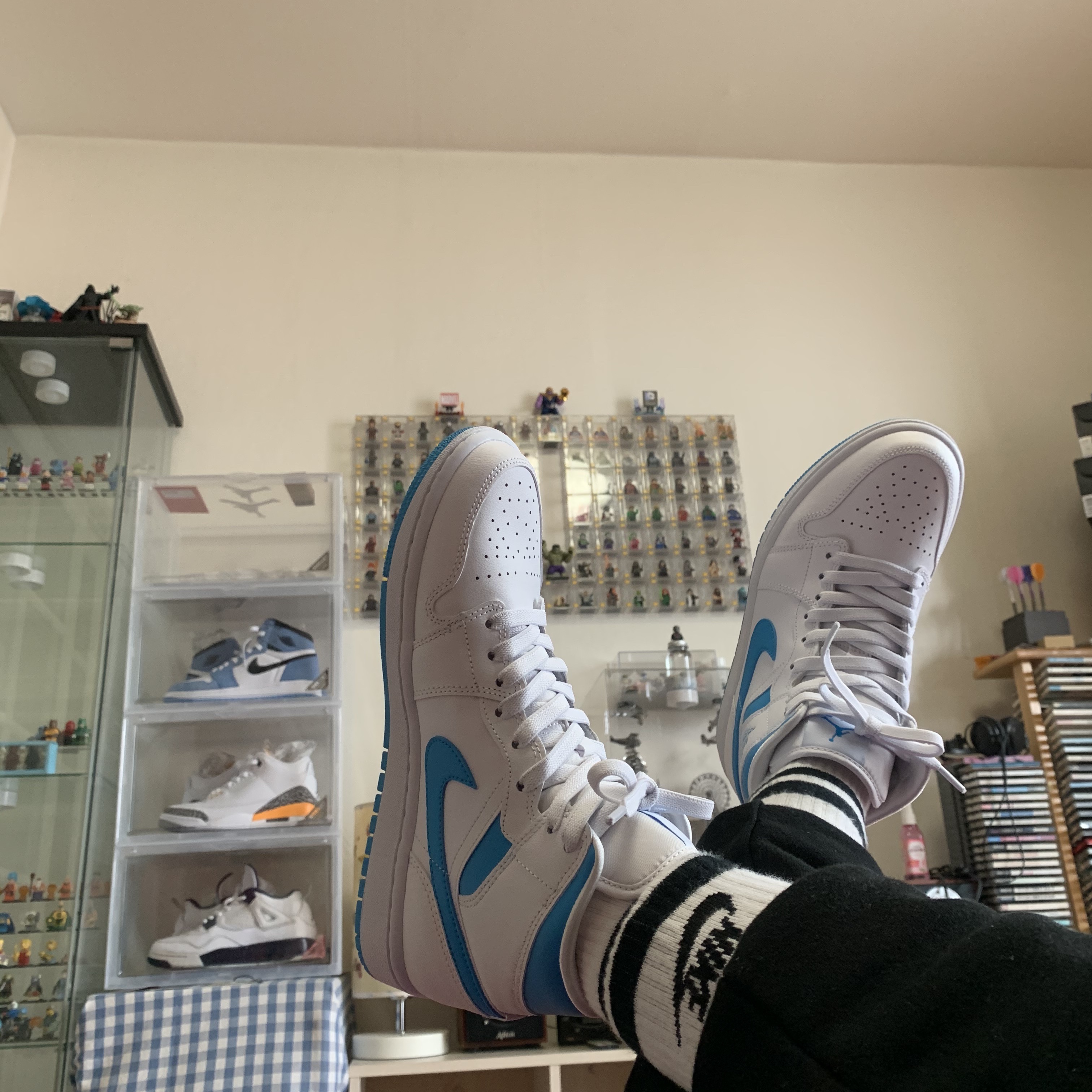 (W) Jordan 1 Mid UNC 착용 스타일 - 1