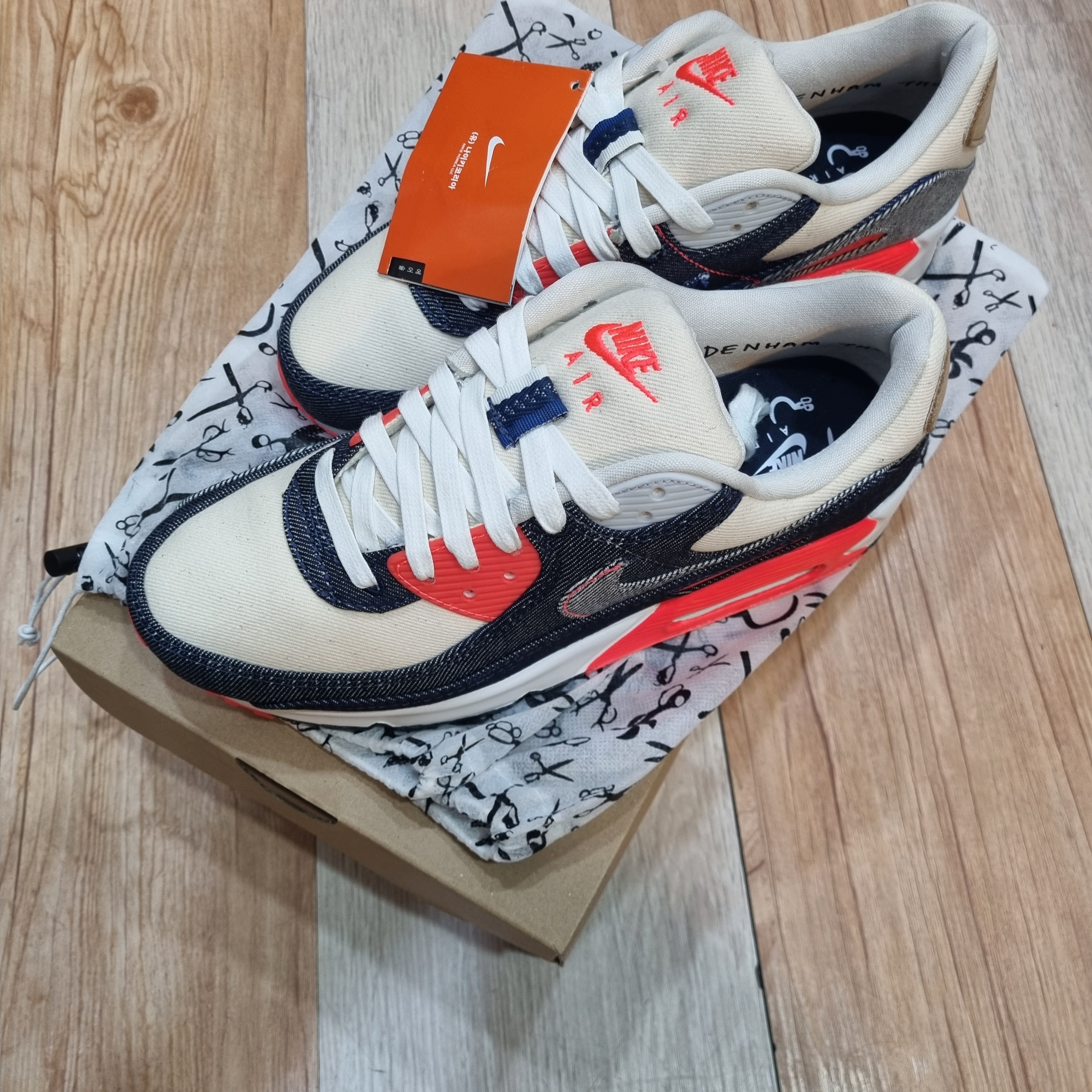Nike x Denham Air Max 90 Infrared 착용 스타일