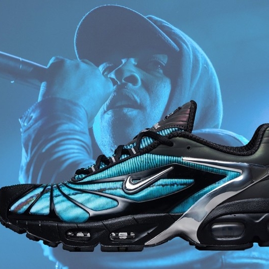 Nike x Skepta Air Max Tailwind 5 Chrome Blue 착용 스타일 - 1