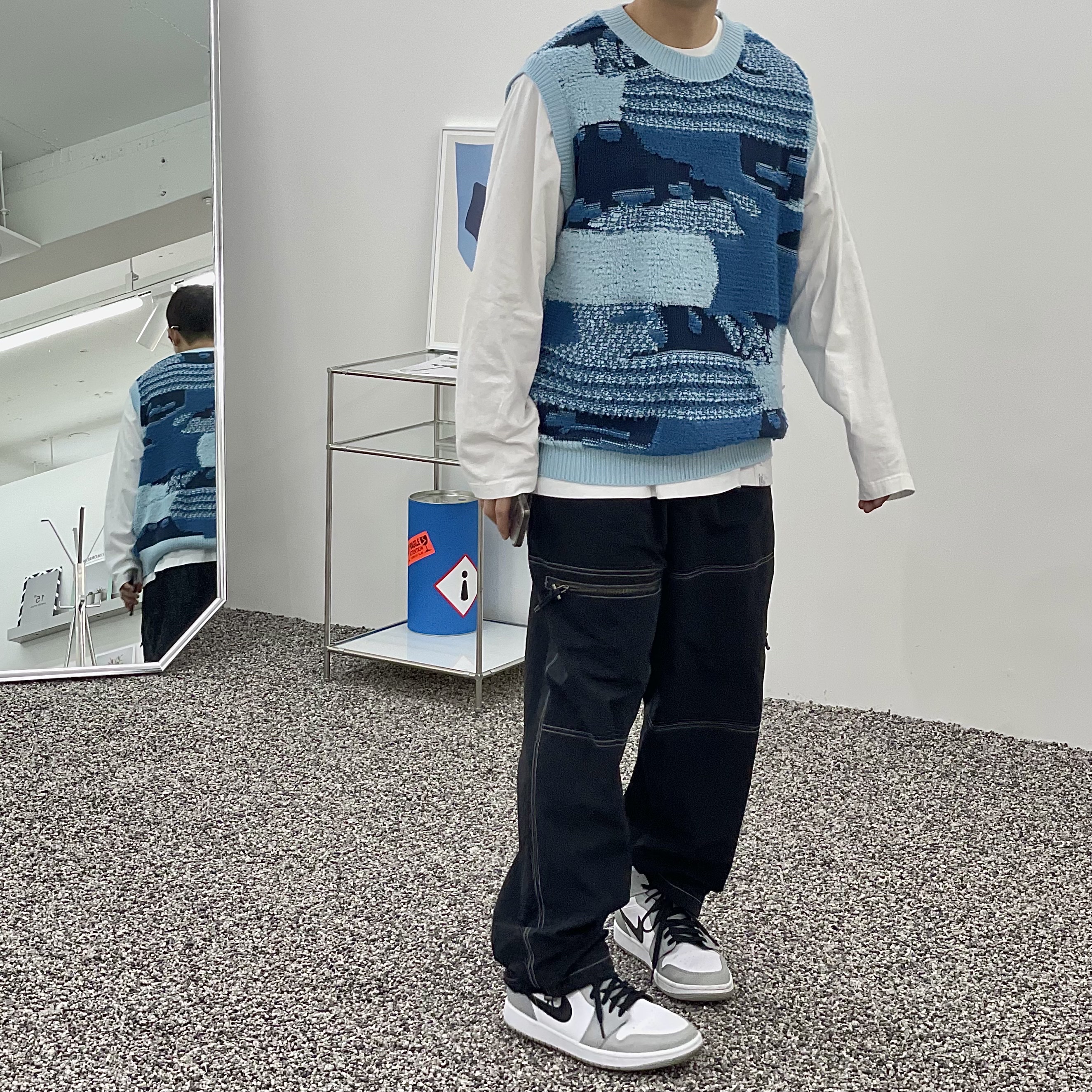 Jordan 1 Mid Light Smoke Grey 착용 스타일