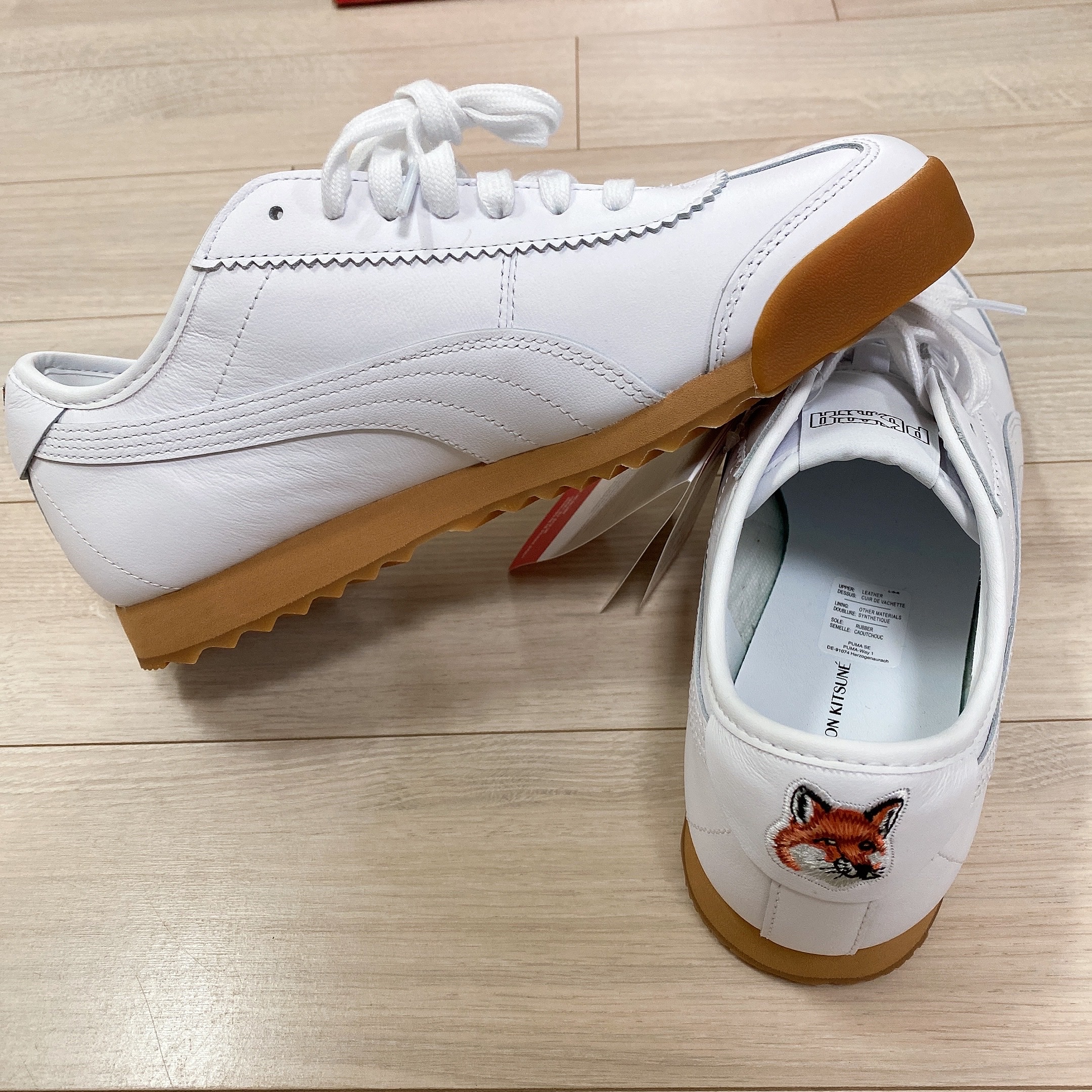 Puma x Maison Kitsune Roma White 착용 스타일 - 2