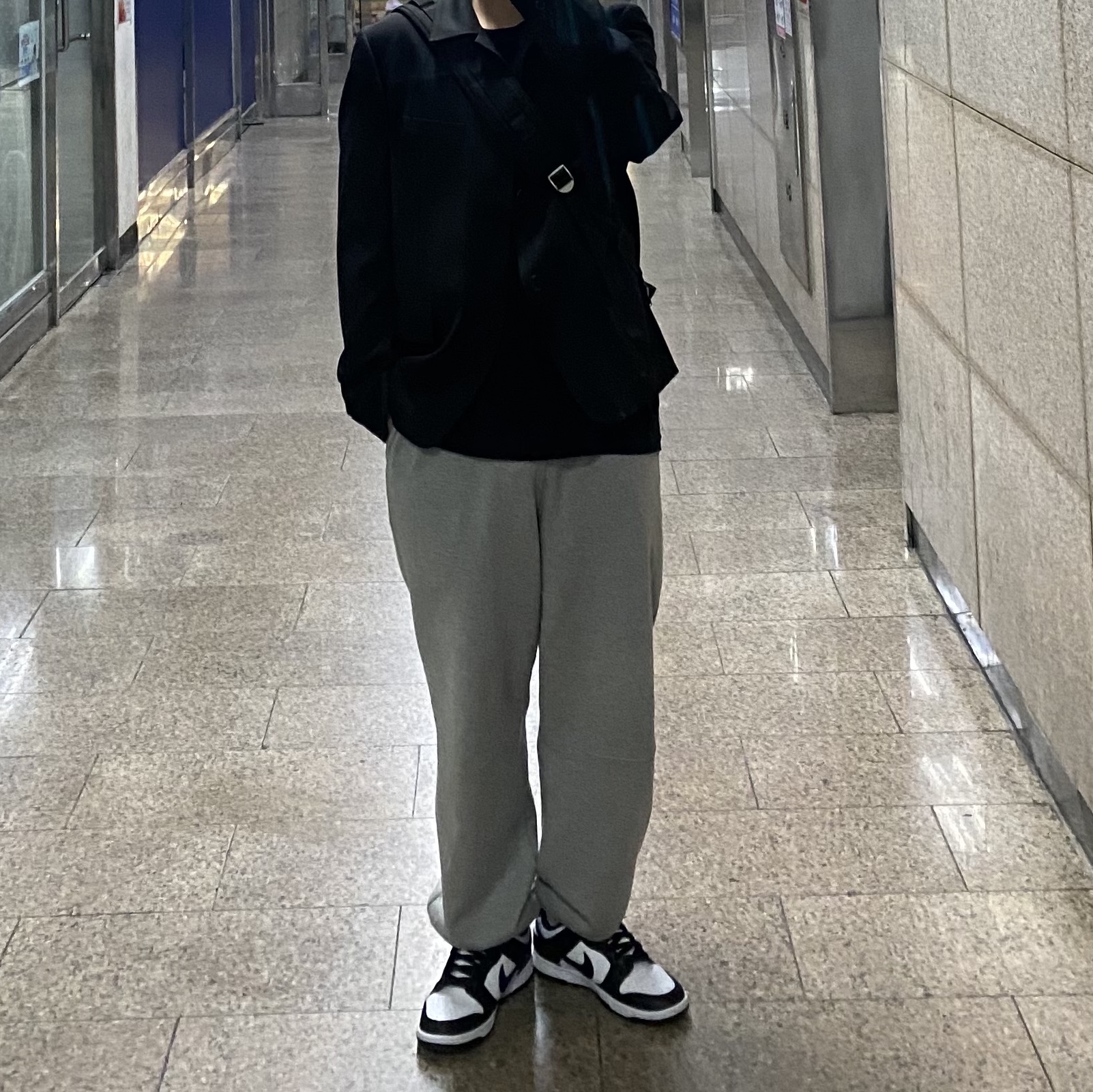 Nike Dunk Low Retro Black 착용 스타일