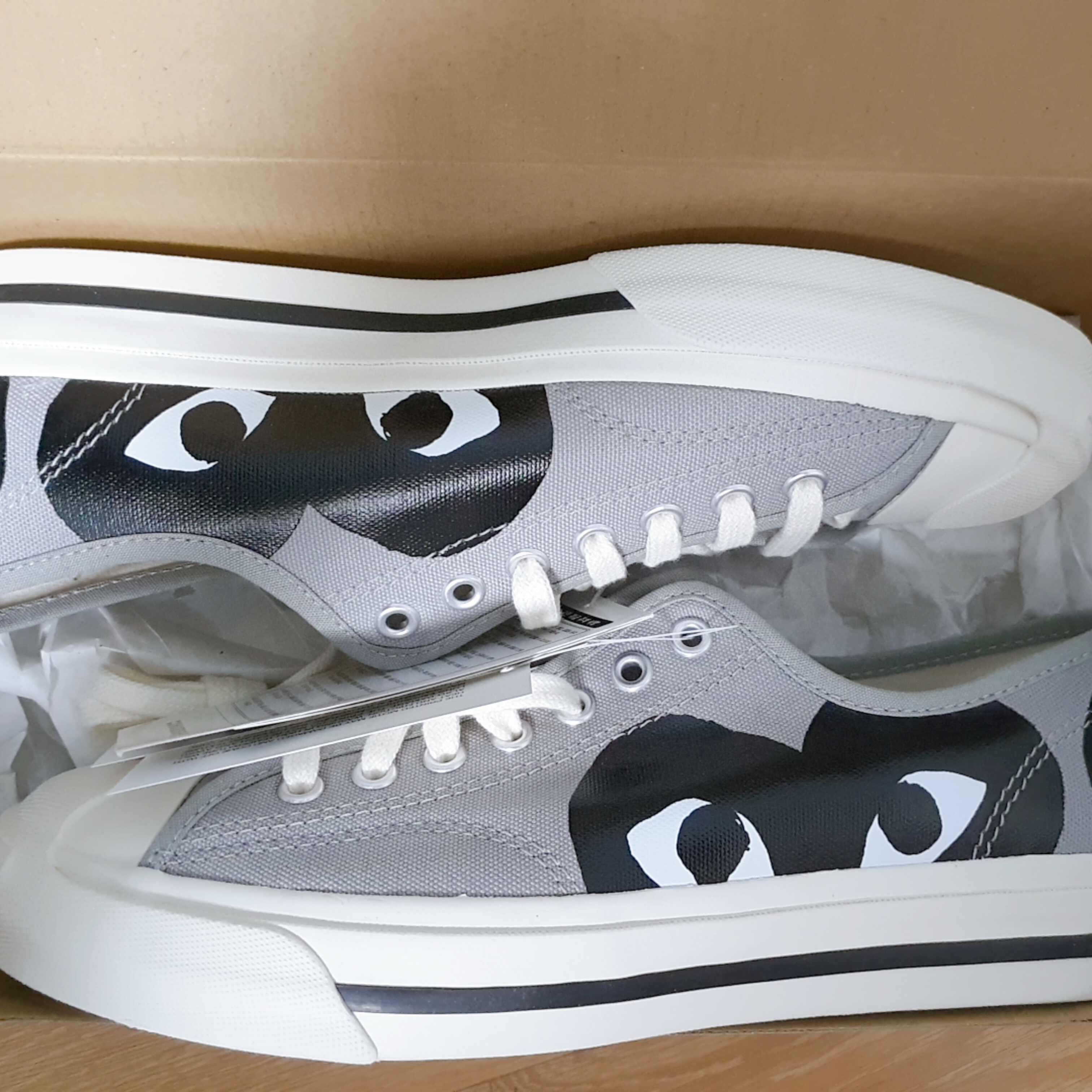Converse x Play Comme des Garcons Jack Purcell Drizzle Black 착용 스타일 - 1