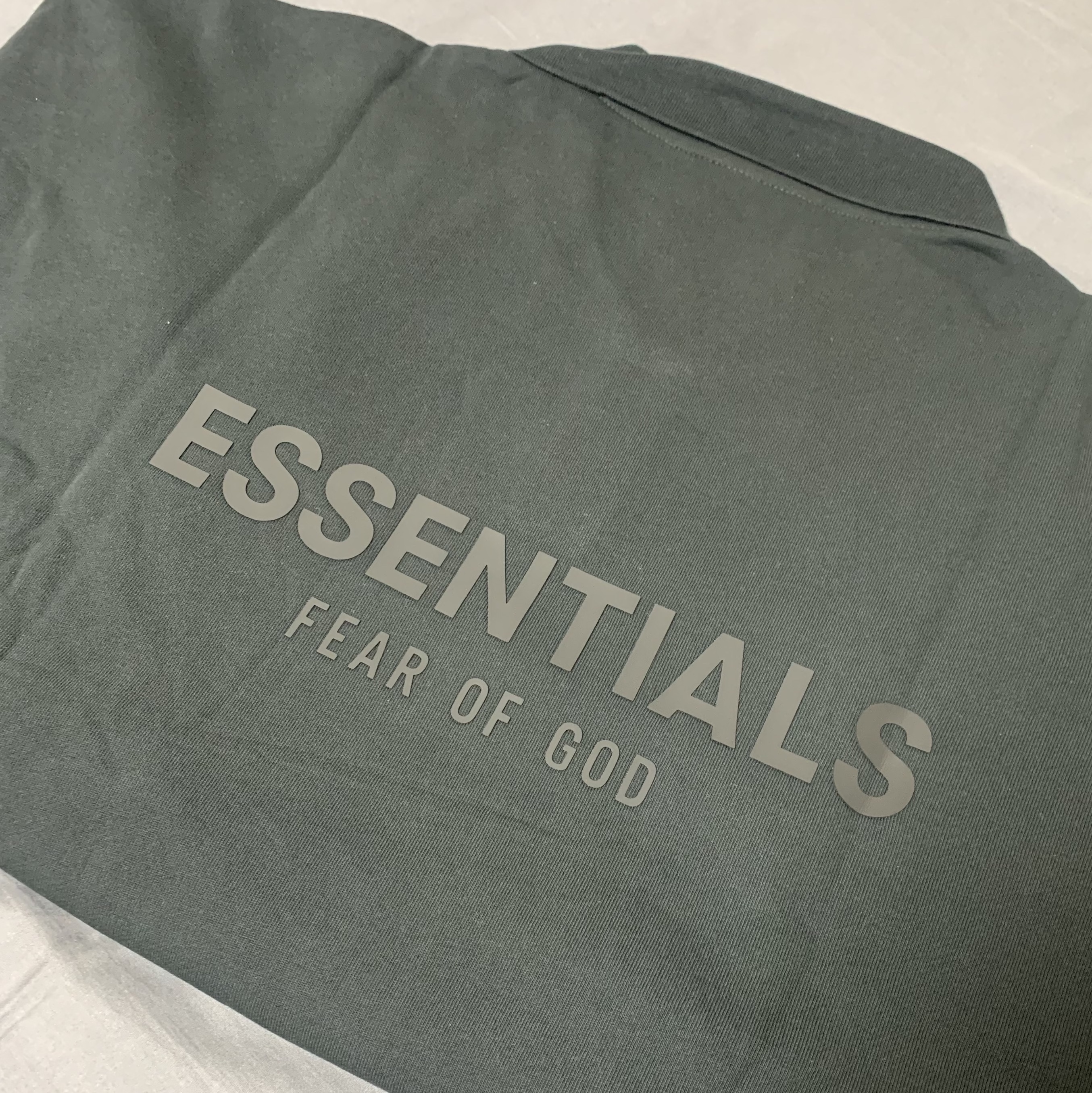 Essentials Long Sleeve Boxy Polo Black - 20FW 착용 스타일 - 1