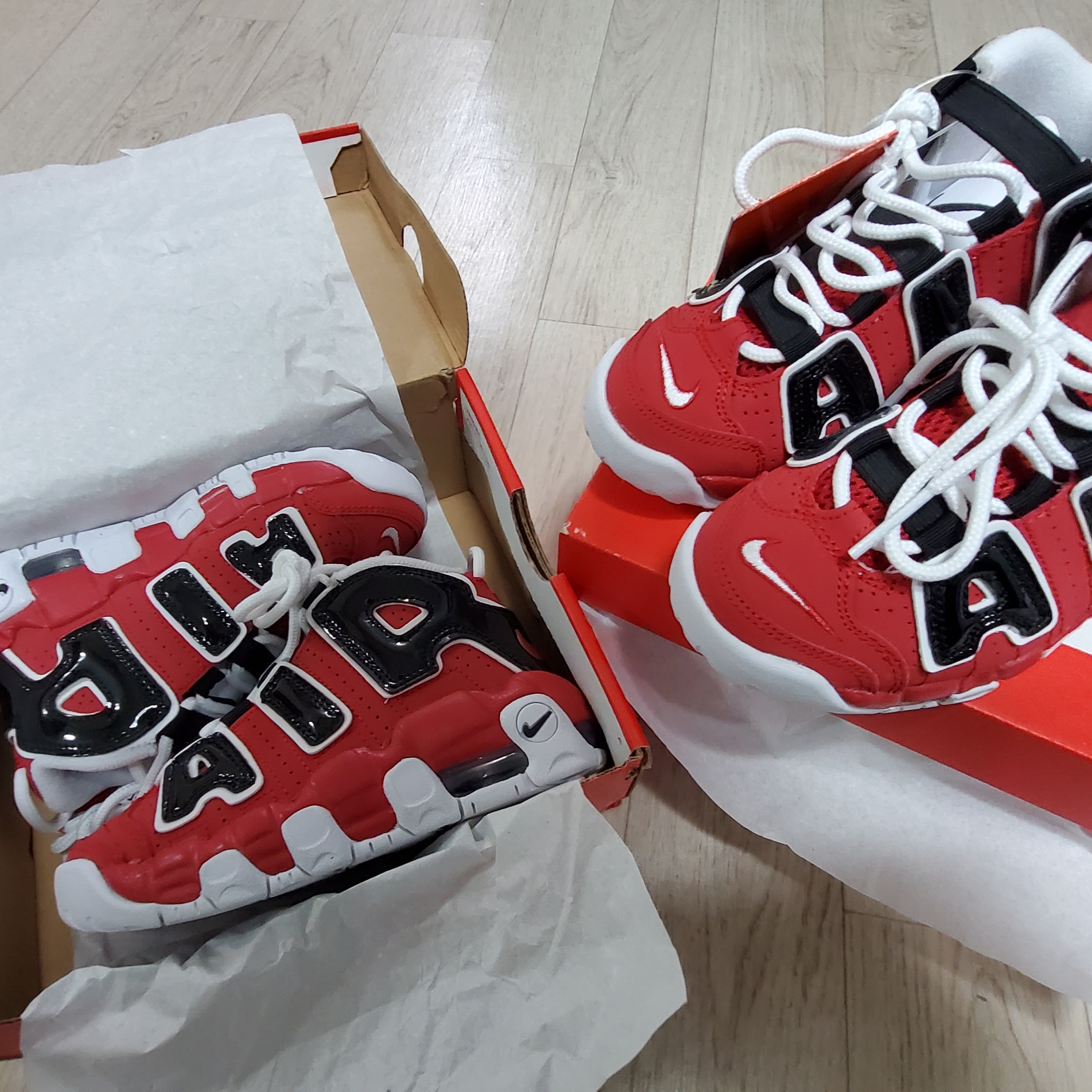 (PS) Nike Air More Uptempo 96 Bulls 착용 스타일