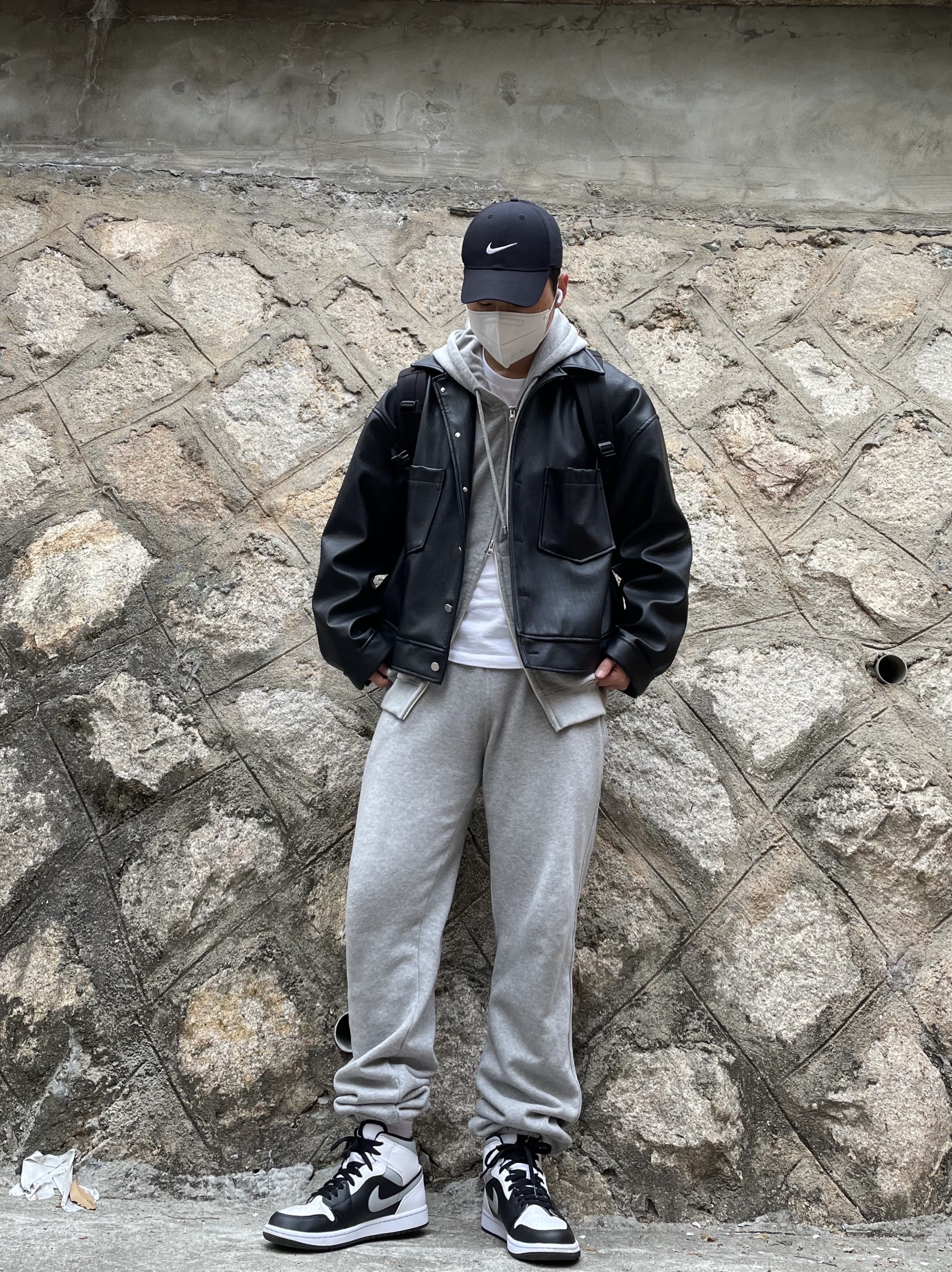 Jordan 1 Mid White Shadow 착용 스타일 - 2