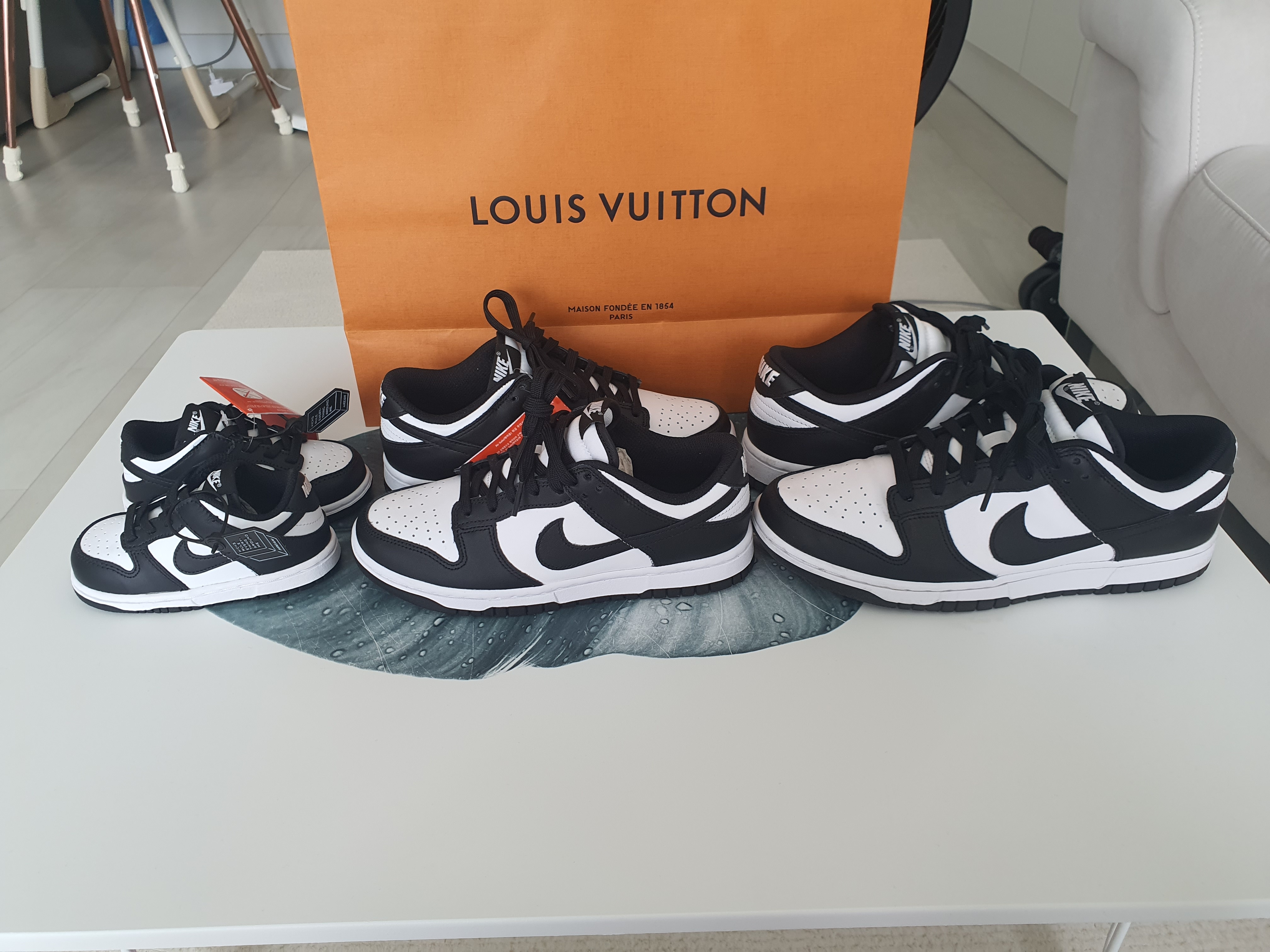 Nike Dunk Low Retro Black, (W) Nike Dunk Low Black 착용 스타일 - 1