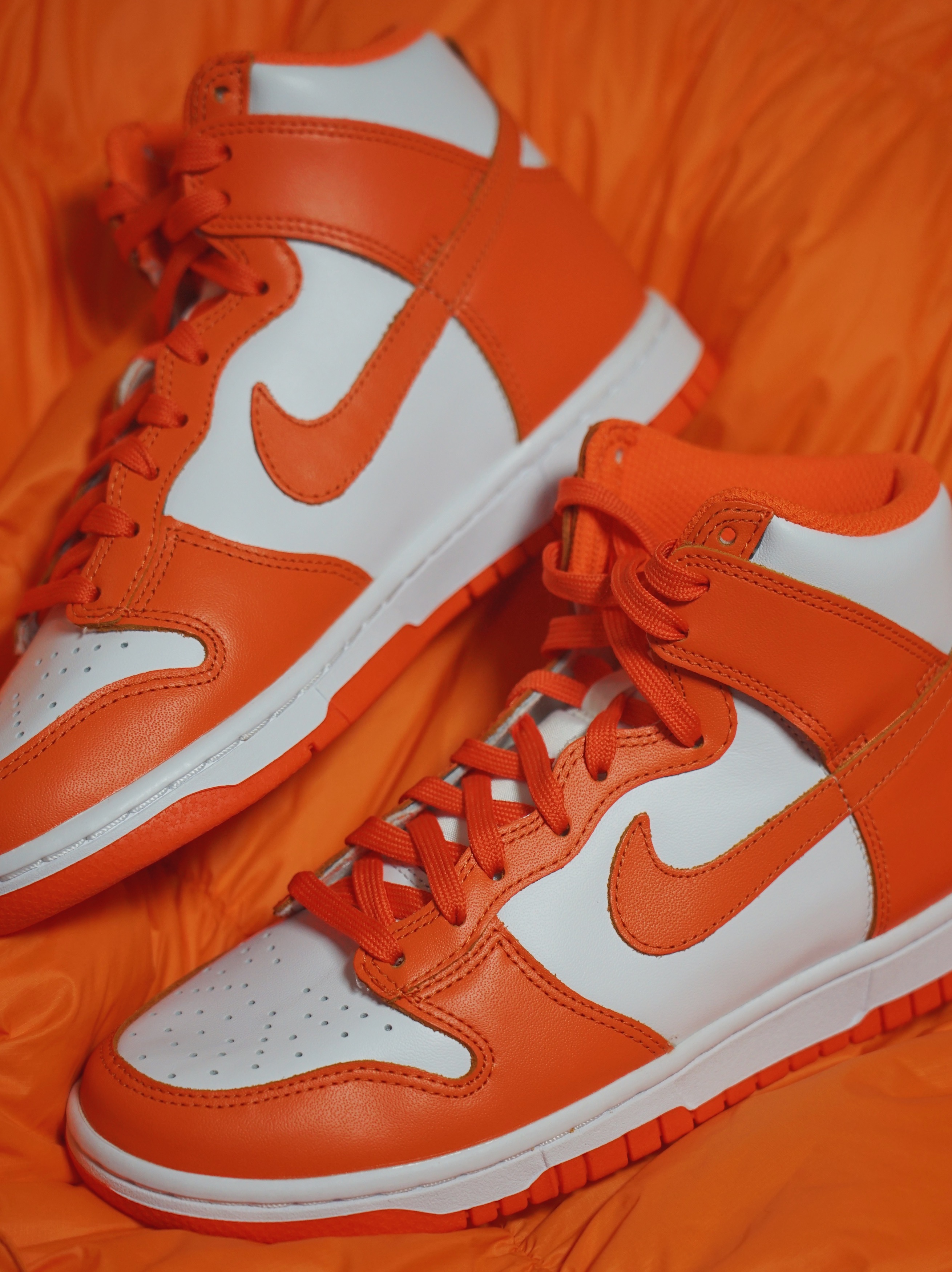 (W) Nike Dunk High Orange Blaze 착용 스타일 - 2