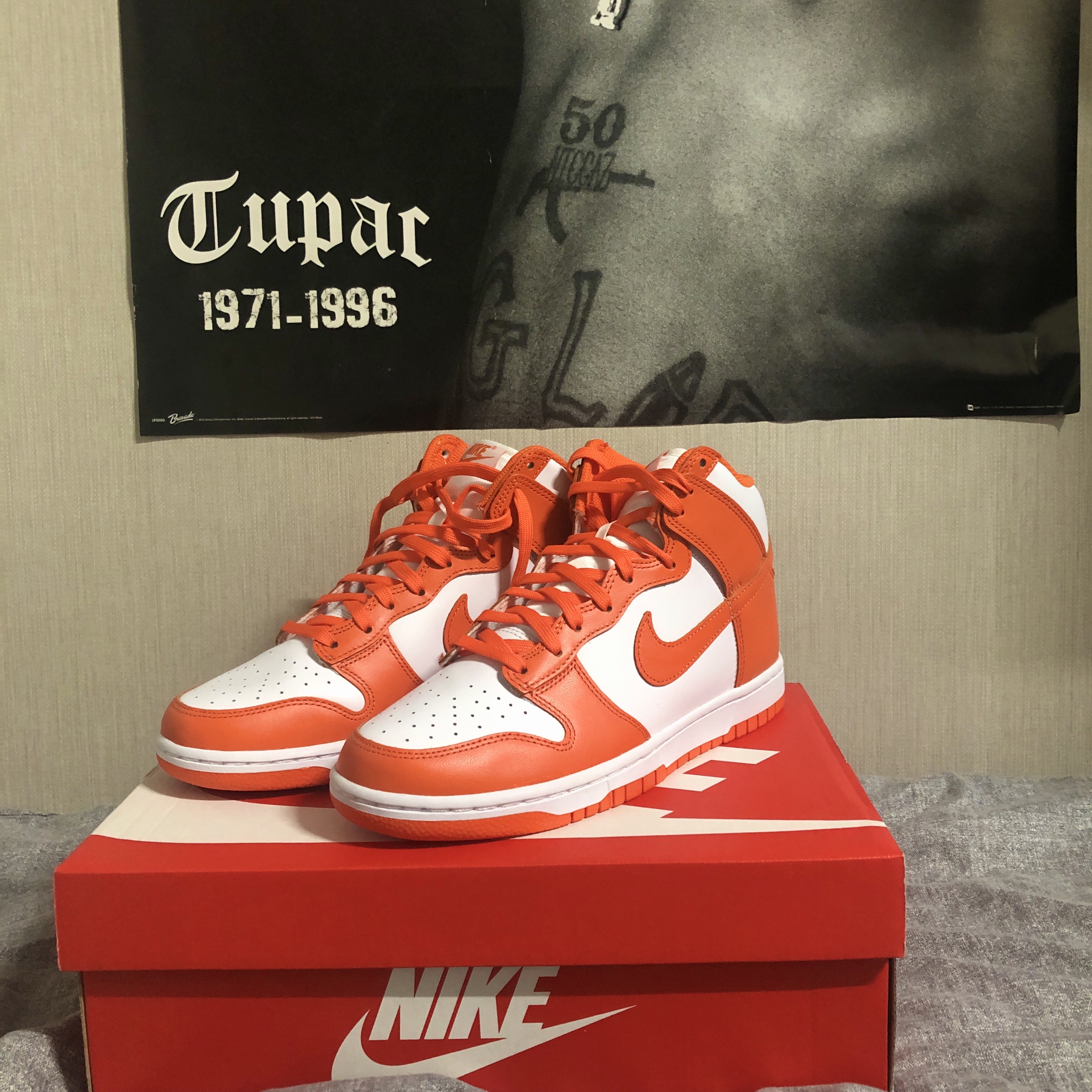 Nike Dunk High Retro Orange Blaze 착용 스타일