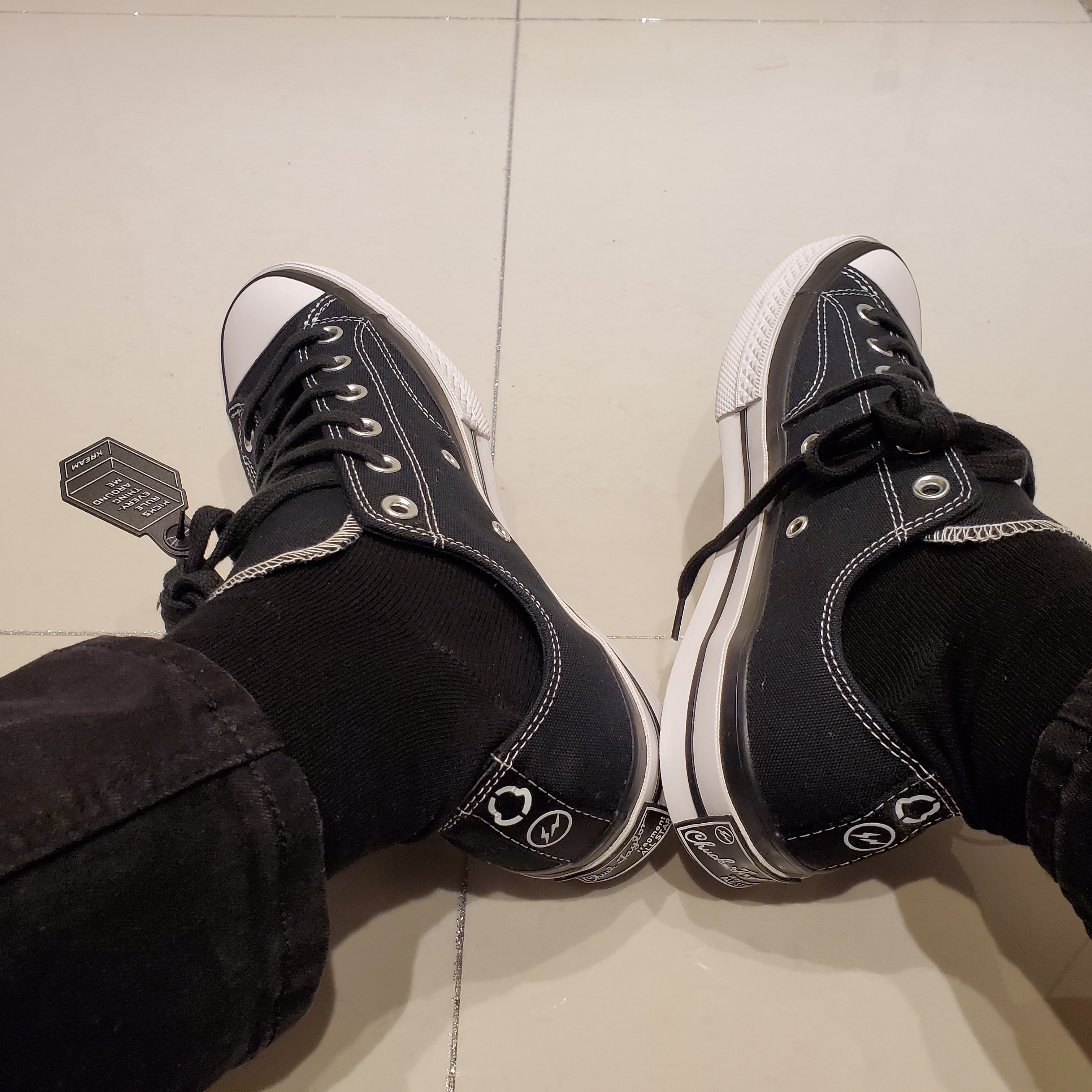 Converse x Moncler x Fragment Chuck 70 Ox Black 착용 스타일