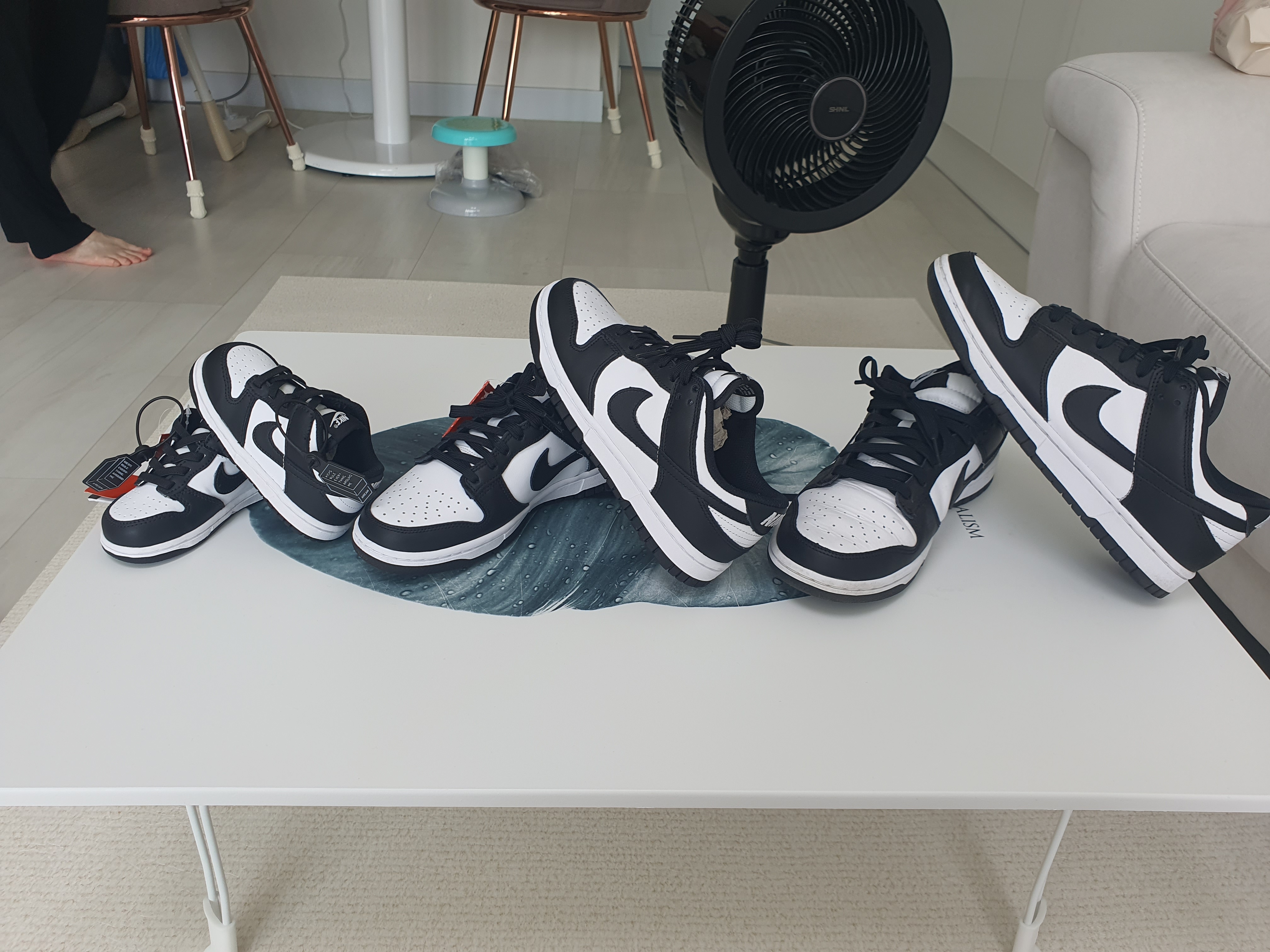 Nike Dunk Low Retro Black, (W) Nike Dunk Low Black 착용 스타일 - 3