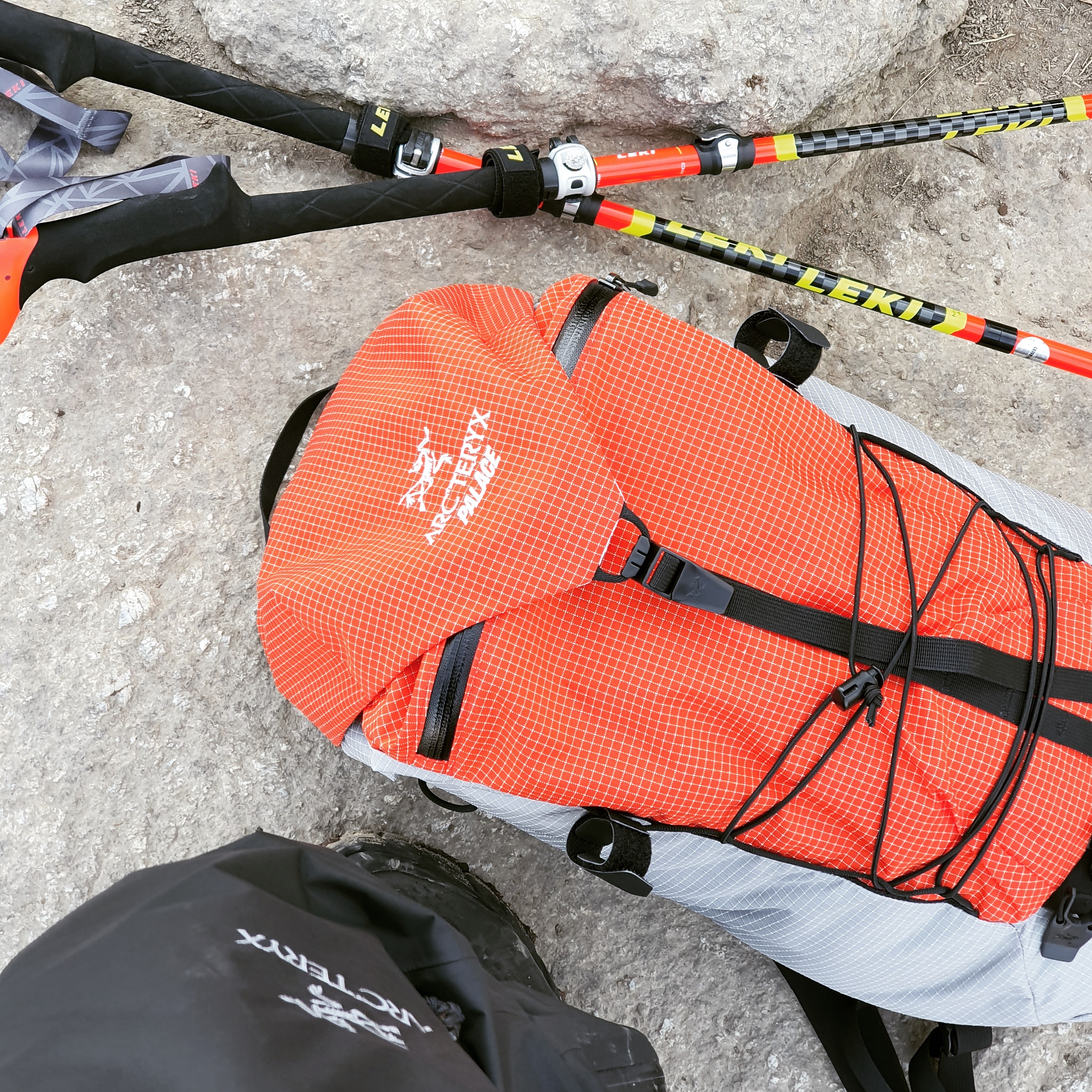 Palace x Arc'teryx Alpha AR 20 Backpack - 20FW 착용 스타일 - 1