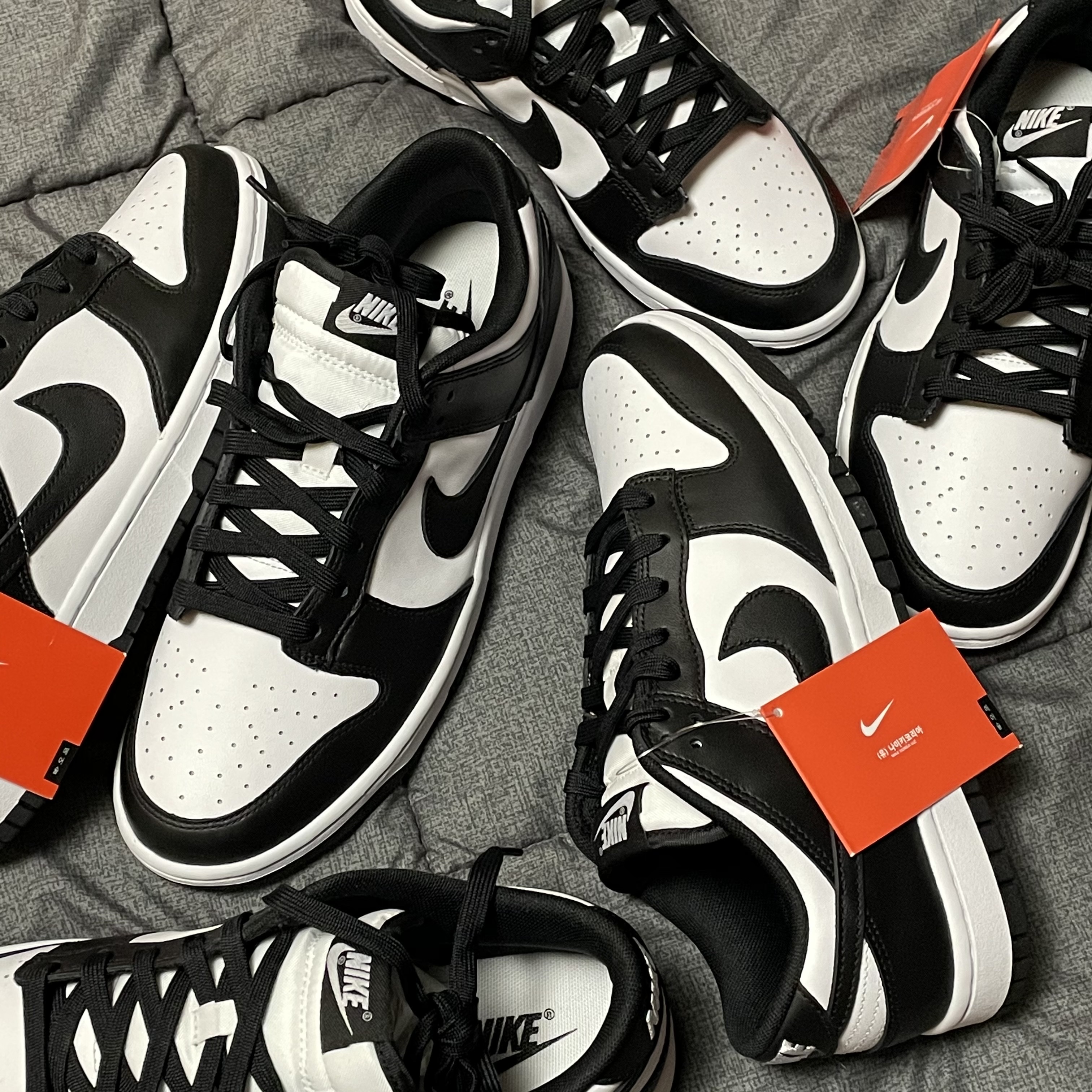 Nike Dunk Low Retro Black, (W) Nike Dunk Low Black 착용 스타일