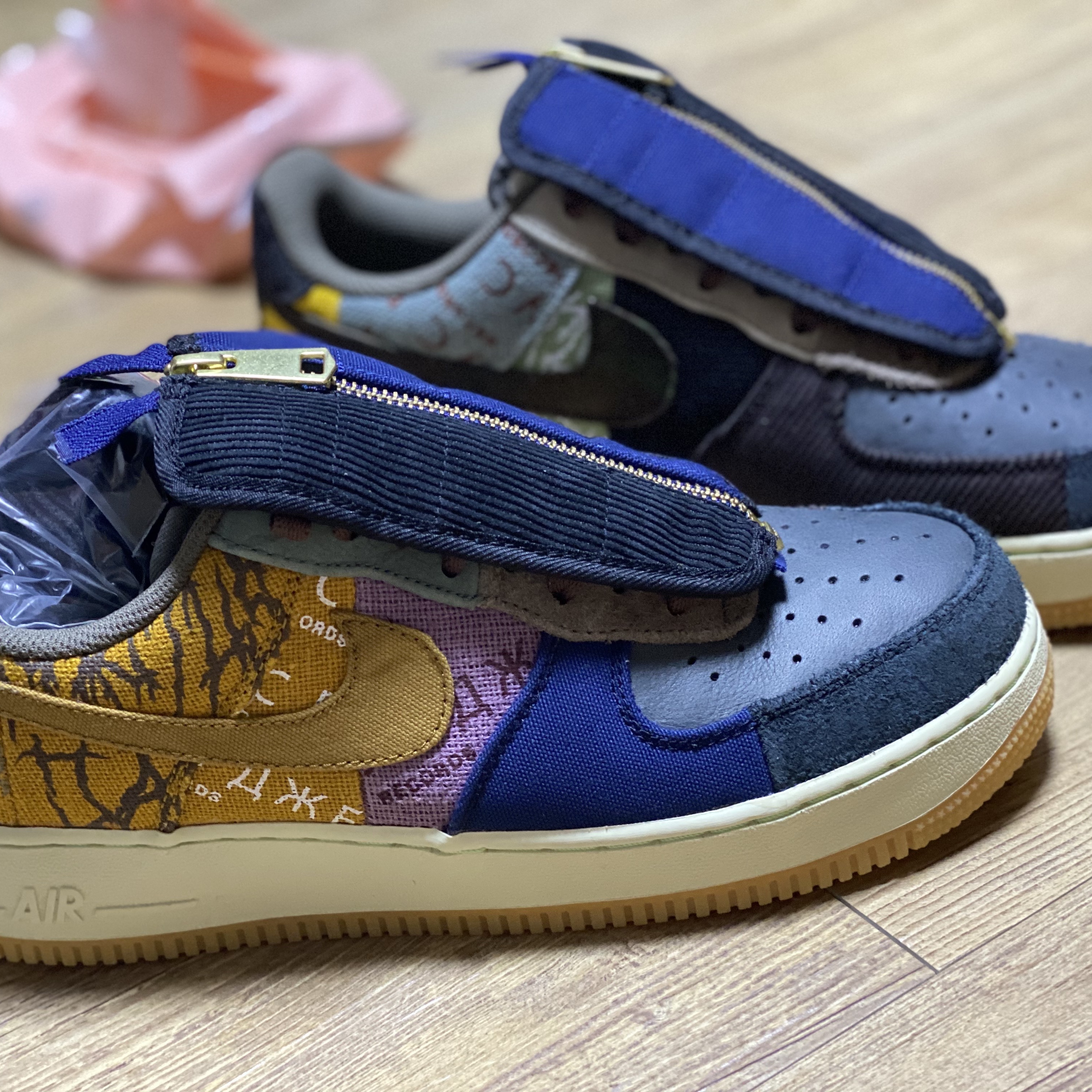 Nike x Peaceminusone Air Force 1 Low Para-Noise, Nike x Off-White Air Force 1 Low Black White 착용 스타일 - 3