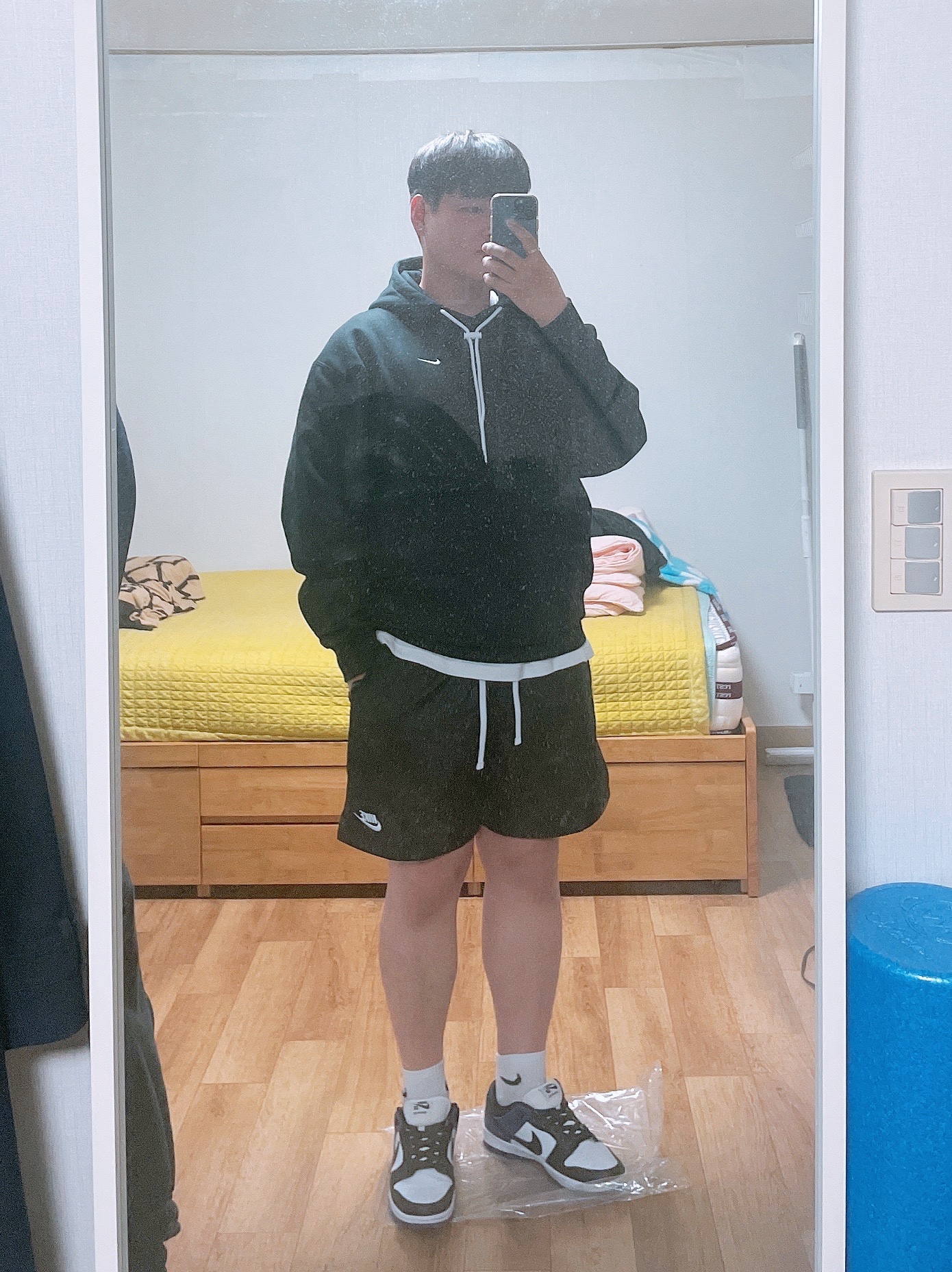 Nike M NRG Hoodie Black White, Nike M NRG Hoodie Black 착용 스타일