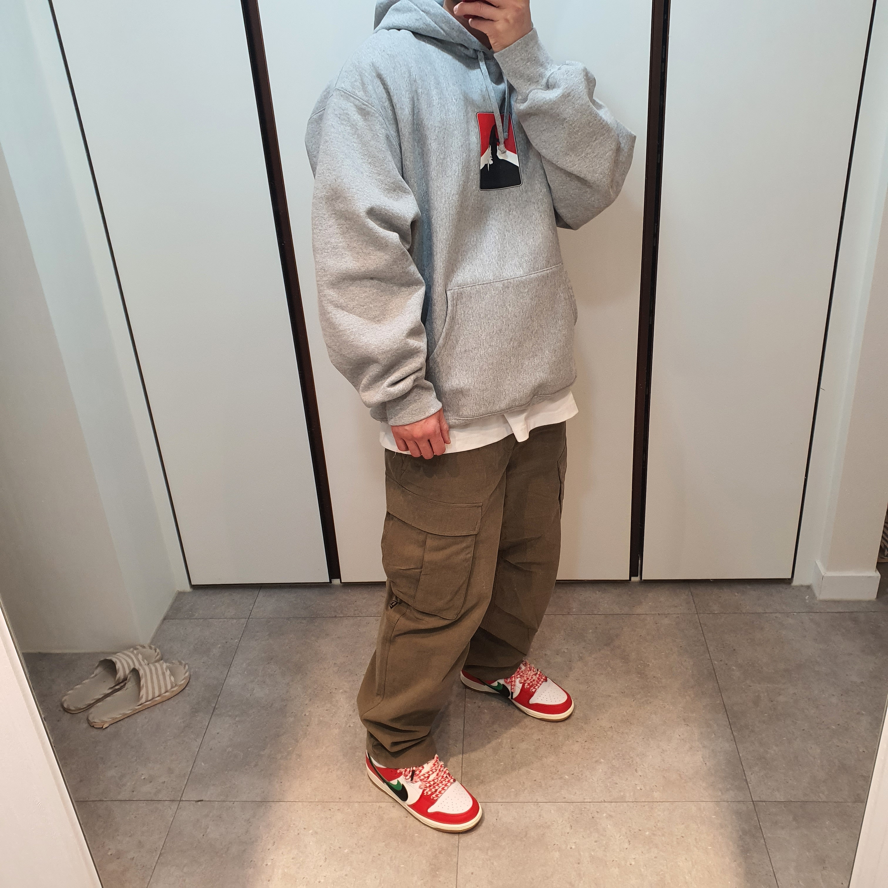 Nike x Frame Skate SB Dunk Low Pro Habibi 착용 스타일