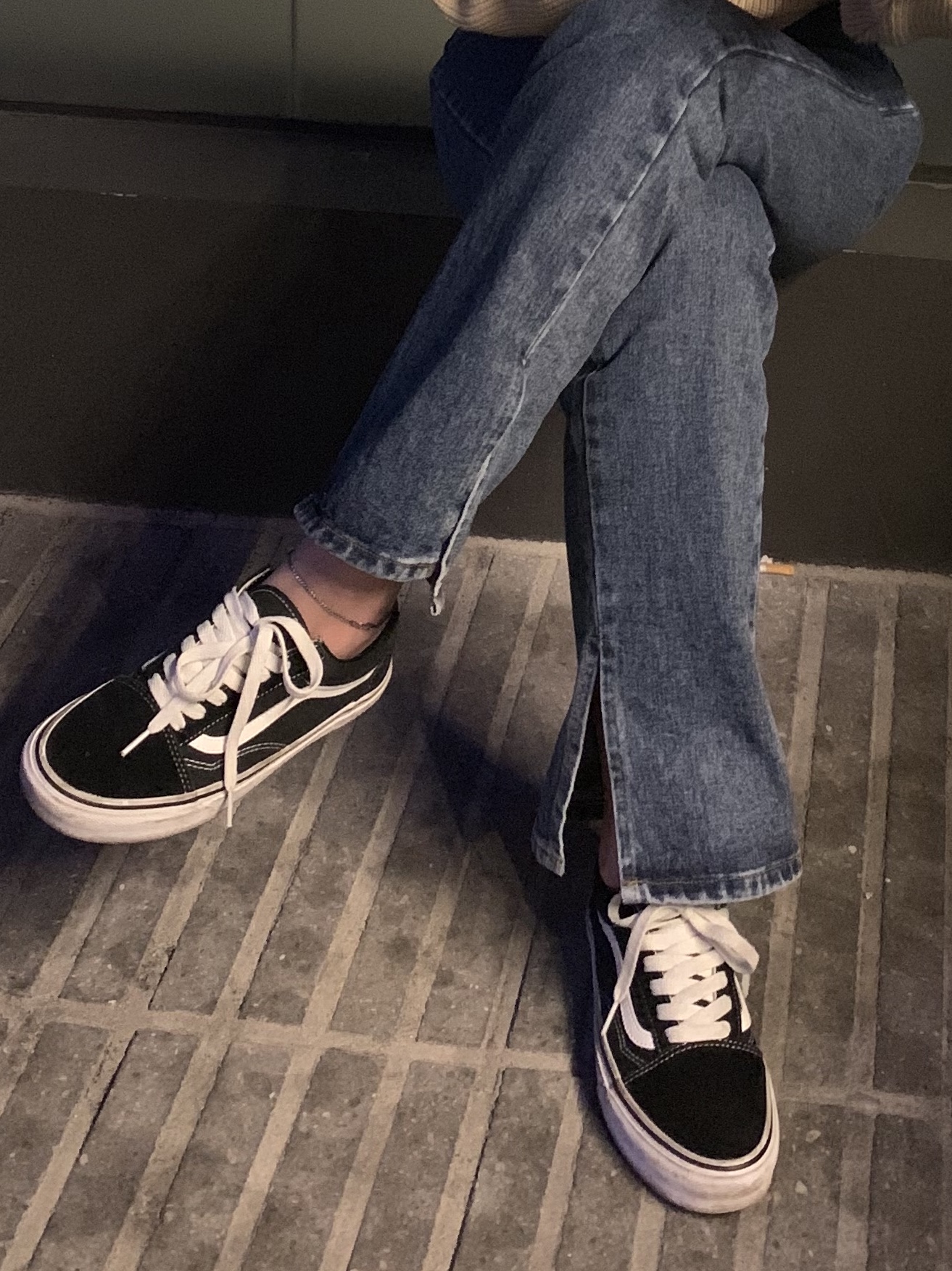 Vans Vault OG Old Skool LX Black 착용 스타일