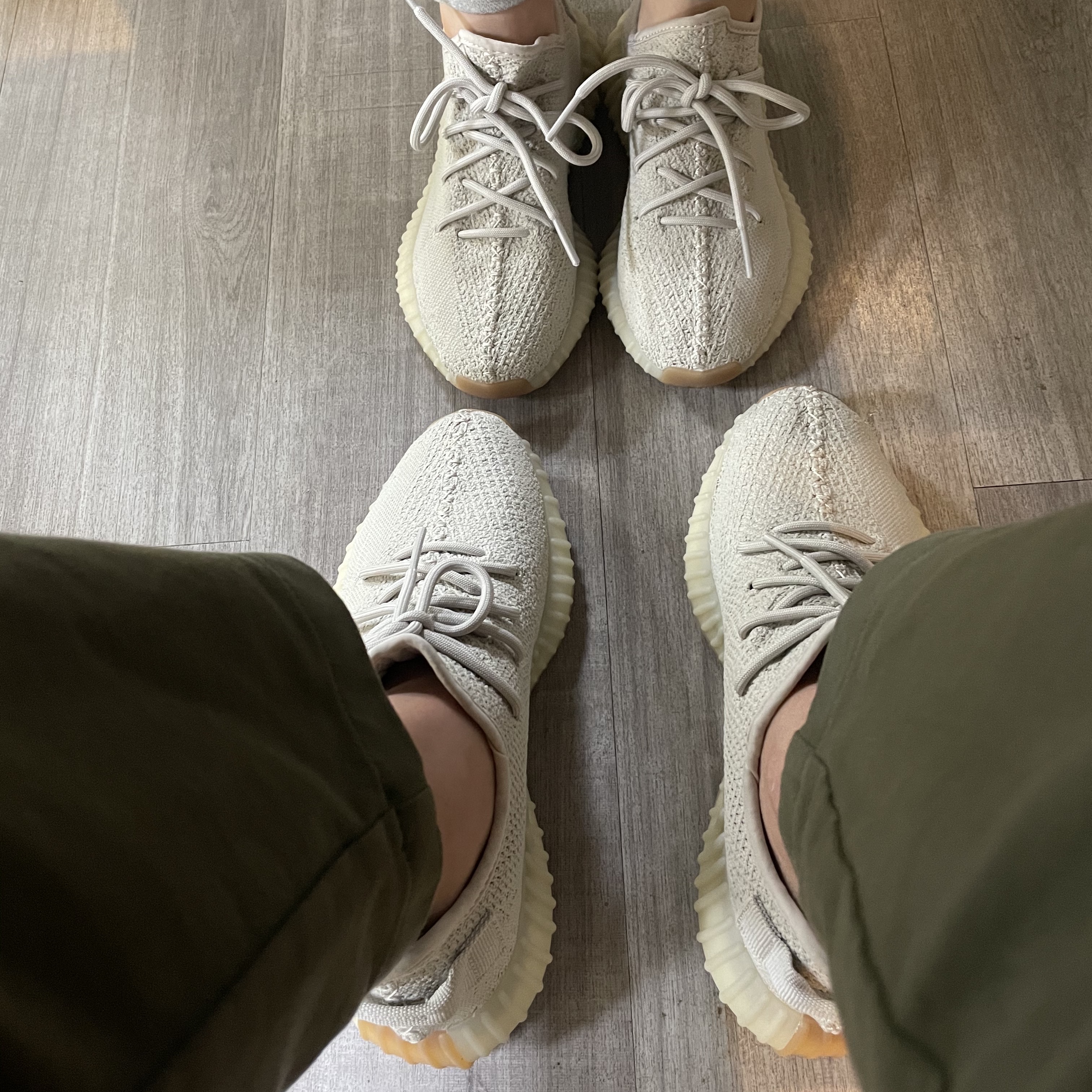 Adidas Yeezy Boost 350 V2 Sesame 2018 착용 스타일