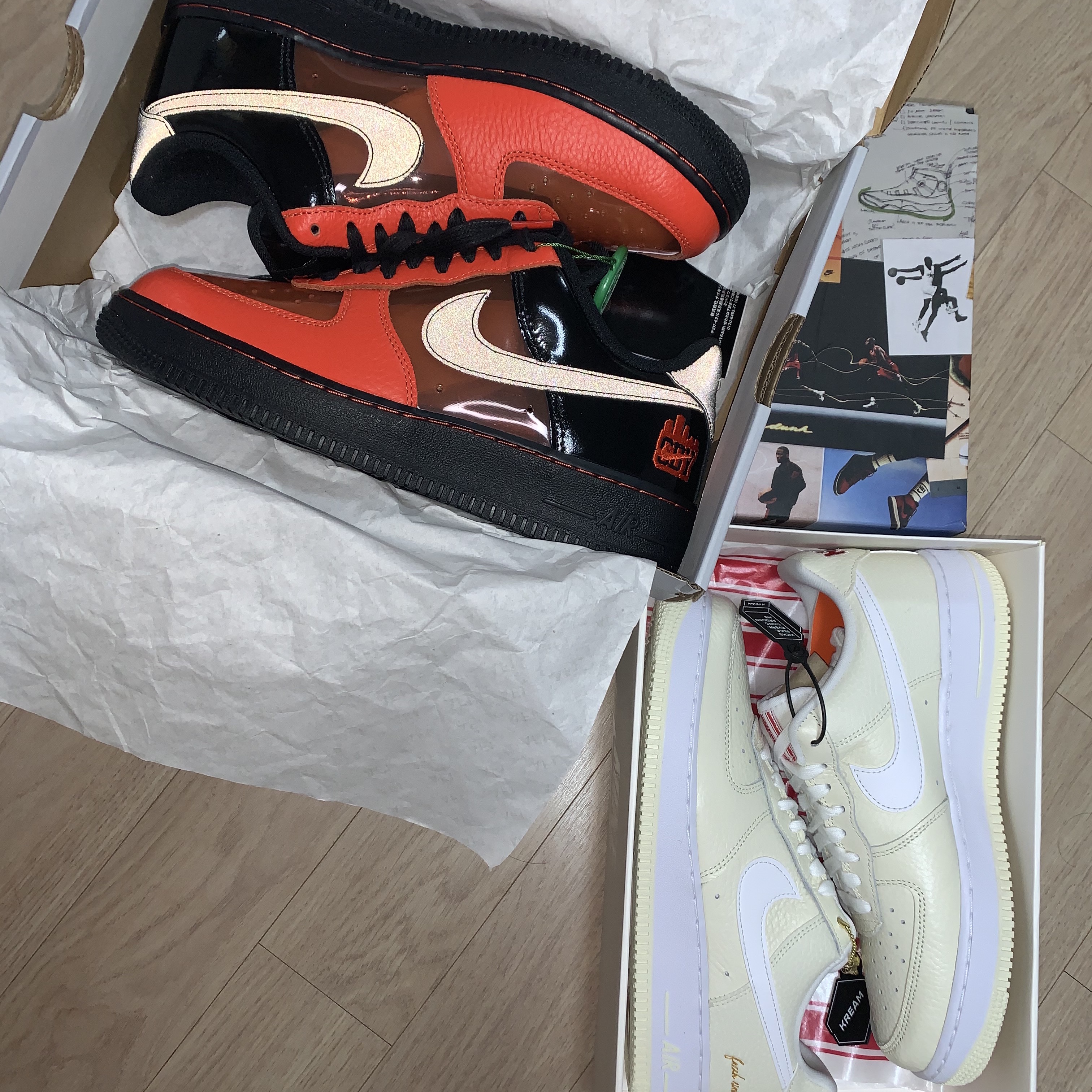 Nike Air Force 1 Low Shibuya Halloween, Nike Air Force 1 '07 PRM Popcorn 착용 스타일 - 1