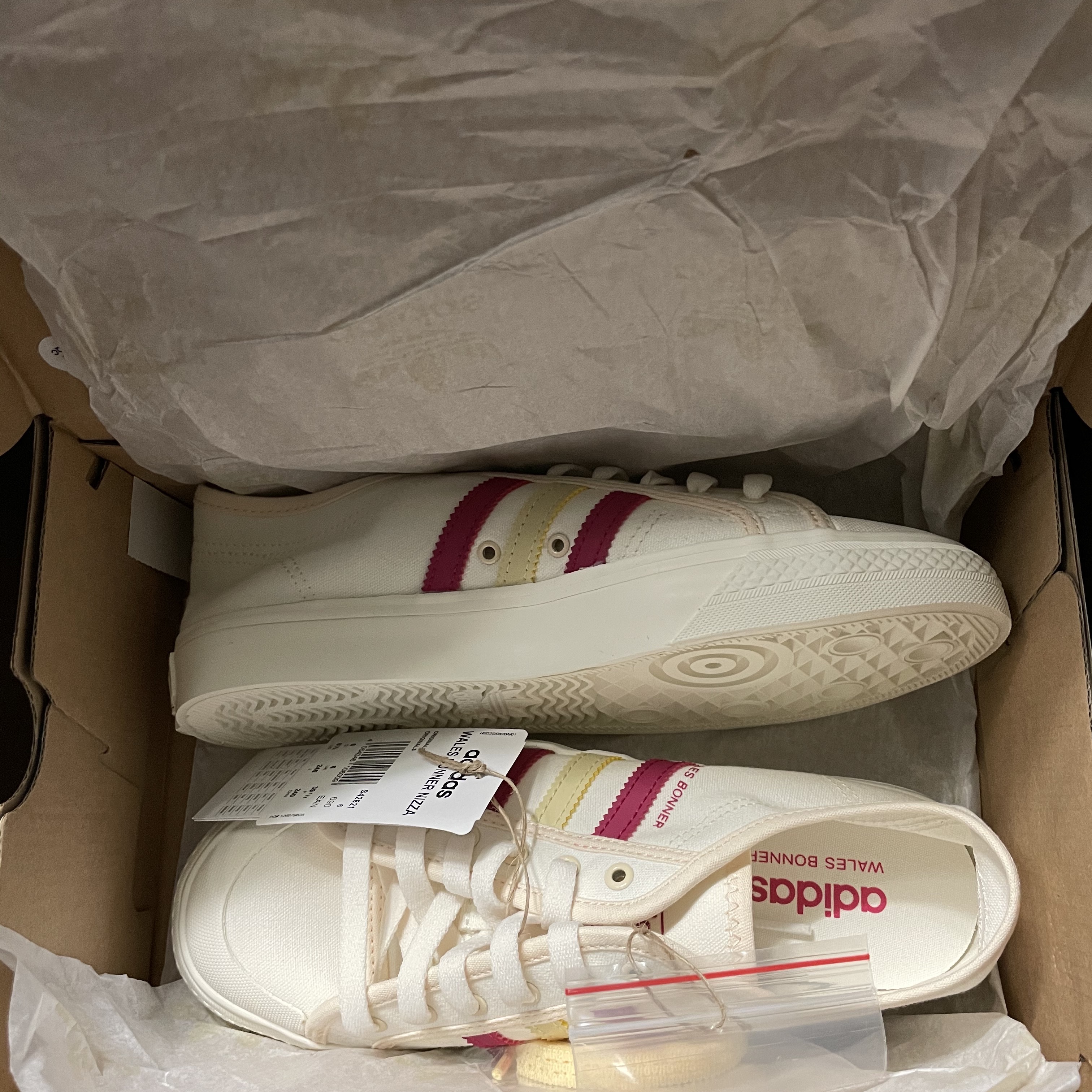 Adidas x Wales Bonner Nizza Lo Cream White 착용 스타일 - 2