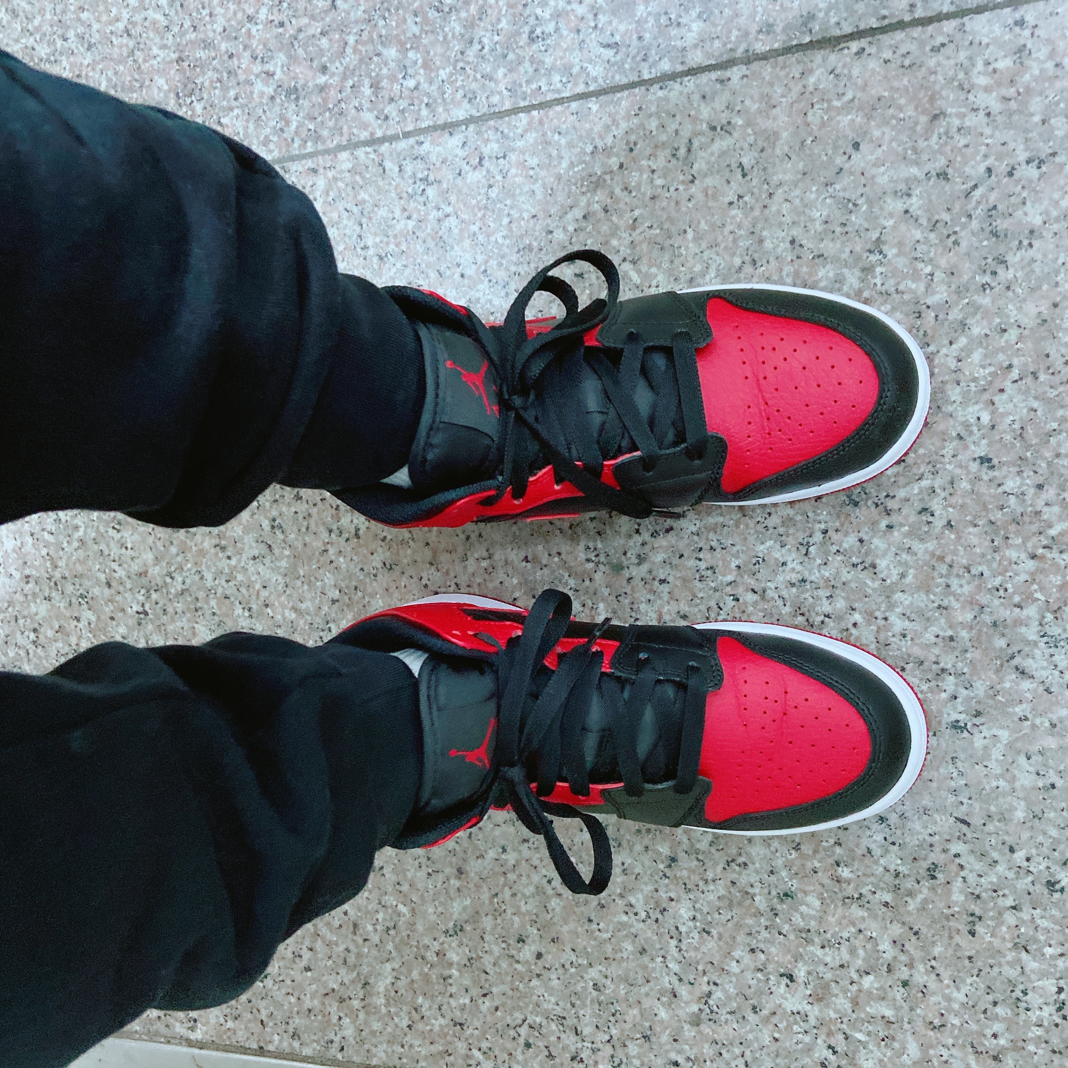 (GS) Jordan 1 Mid Bred Banned 2020 착용 스타일 - 2
