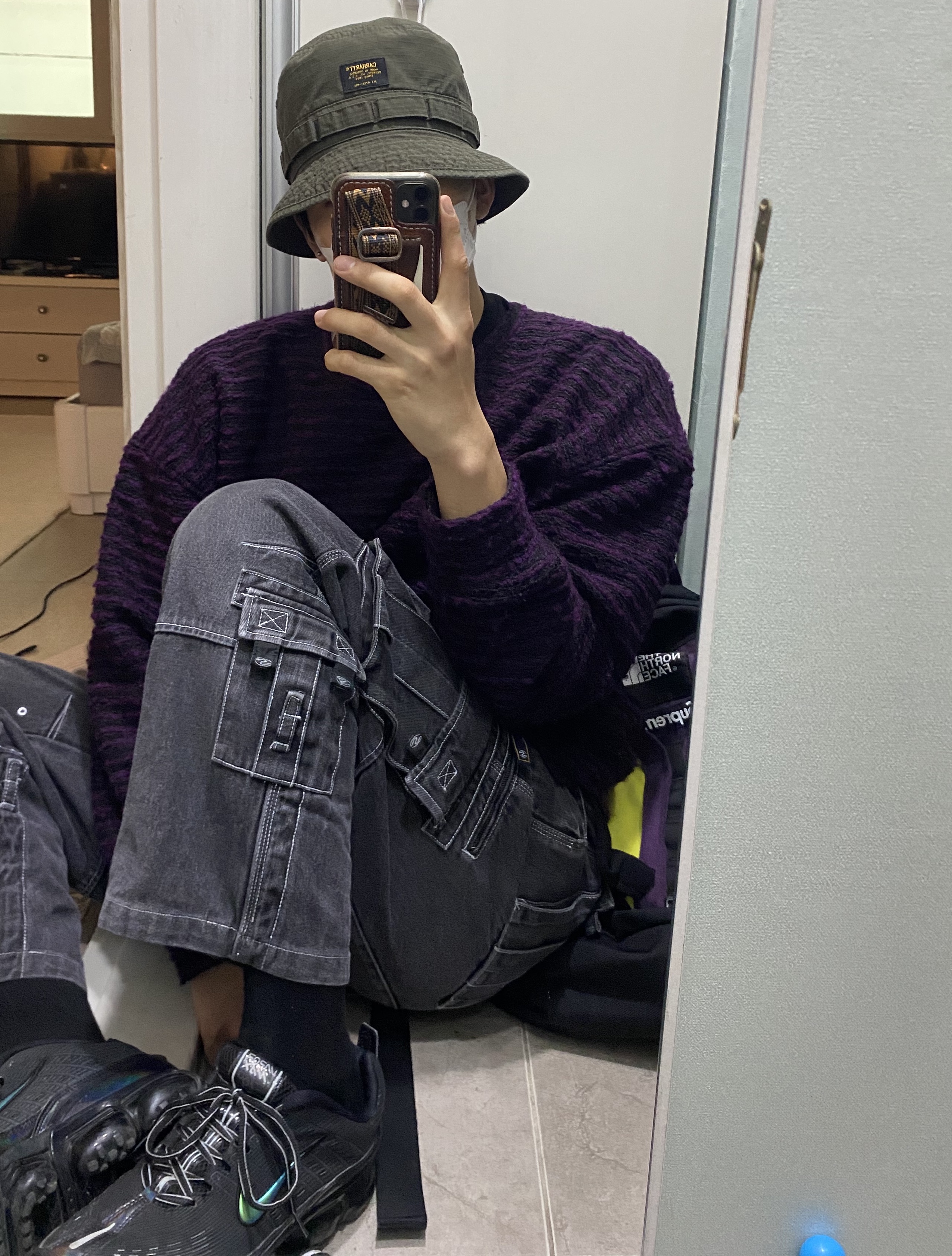 Nike Air VaporMax 360 Black 착용 스타일