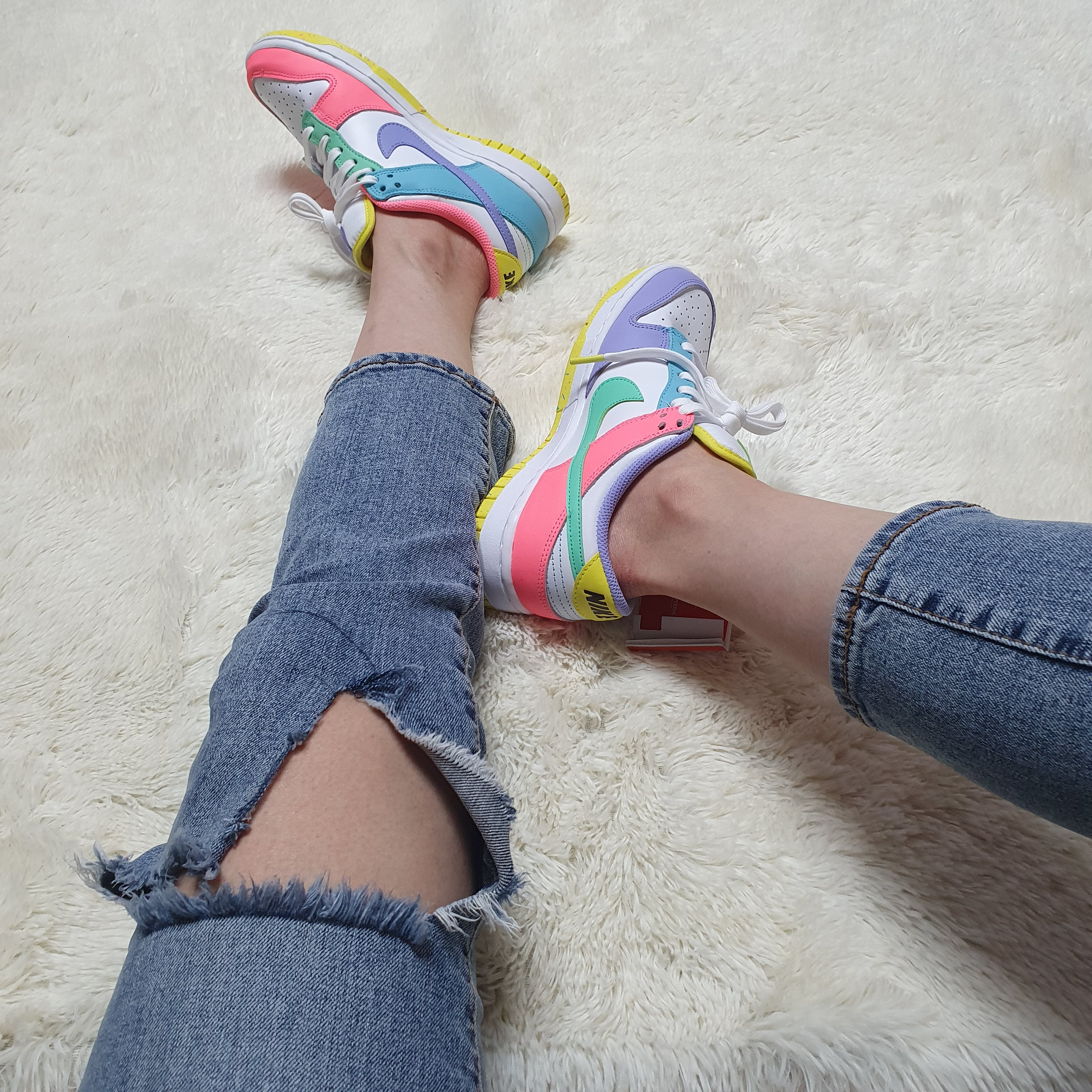 (W) Nike Dunk Low SE Candy 착용 스타일