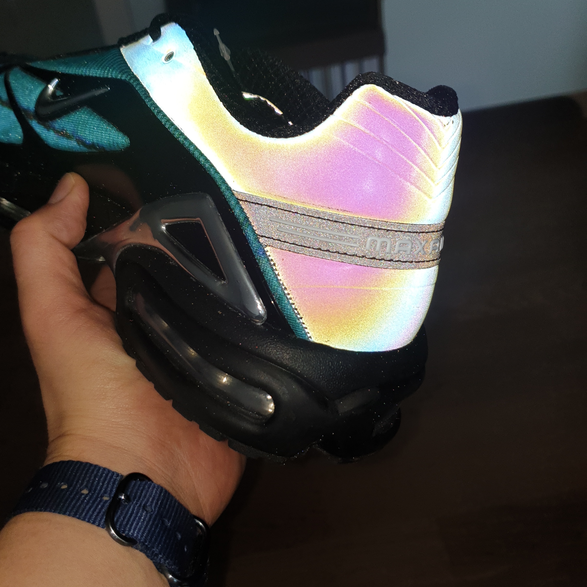 Nike x Skepta Air Max Tailwind 5 Chrome Blue 착용 스타일 - 5