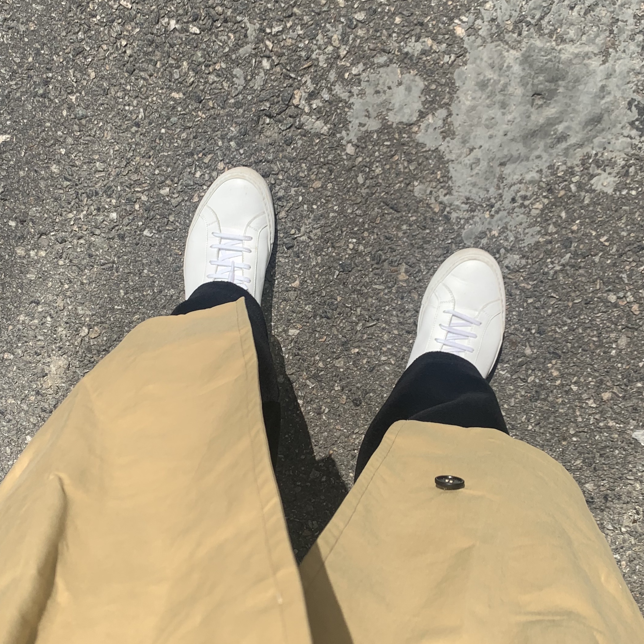 Common Projects Original Achilles Low White 착용 스타일 - 2