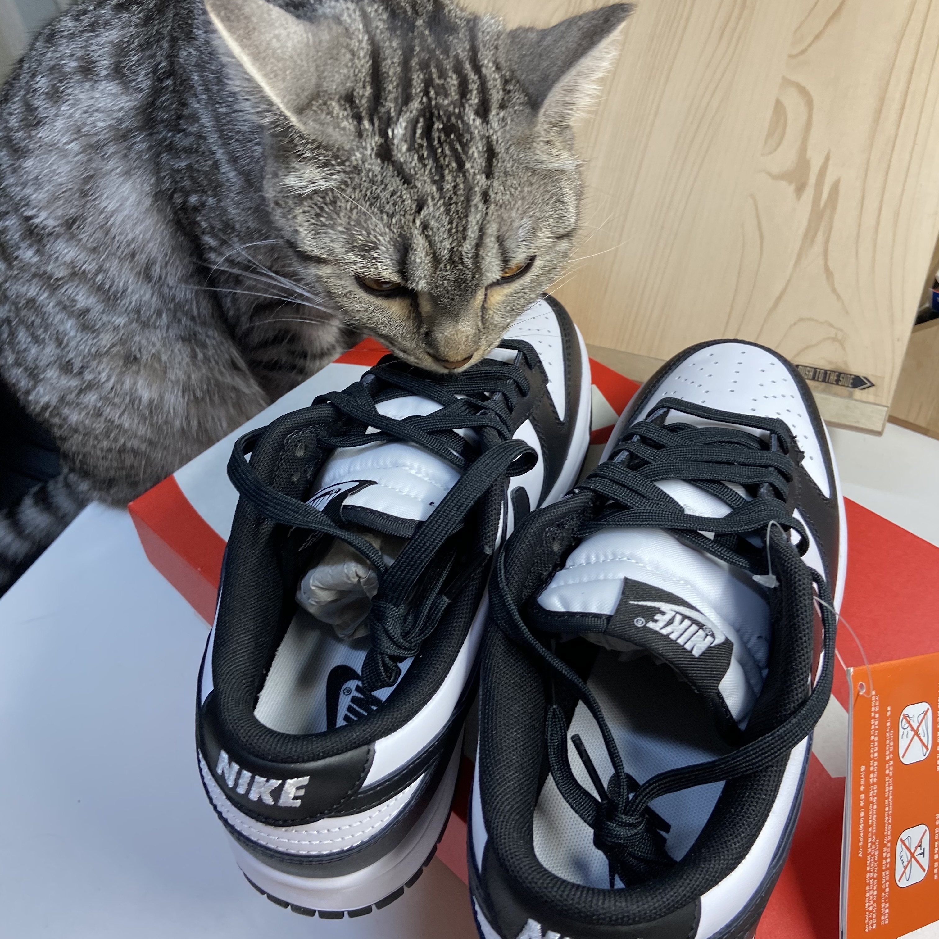 Nike Dunk Low Retro Black 착용 스타일 - 1