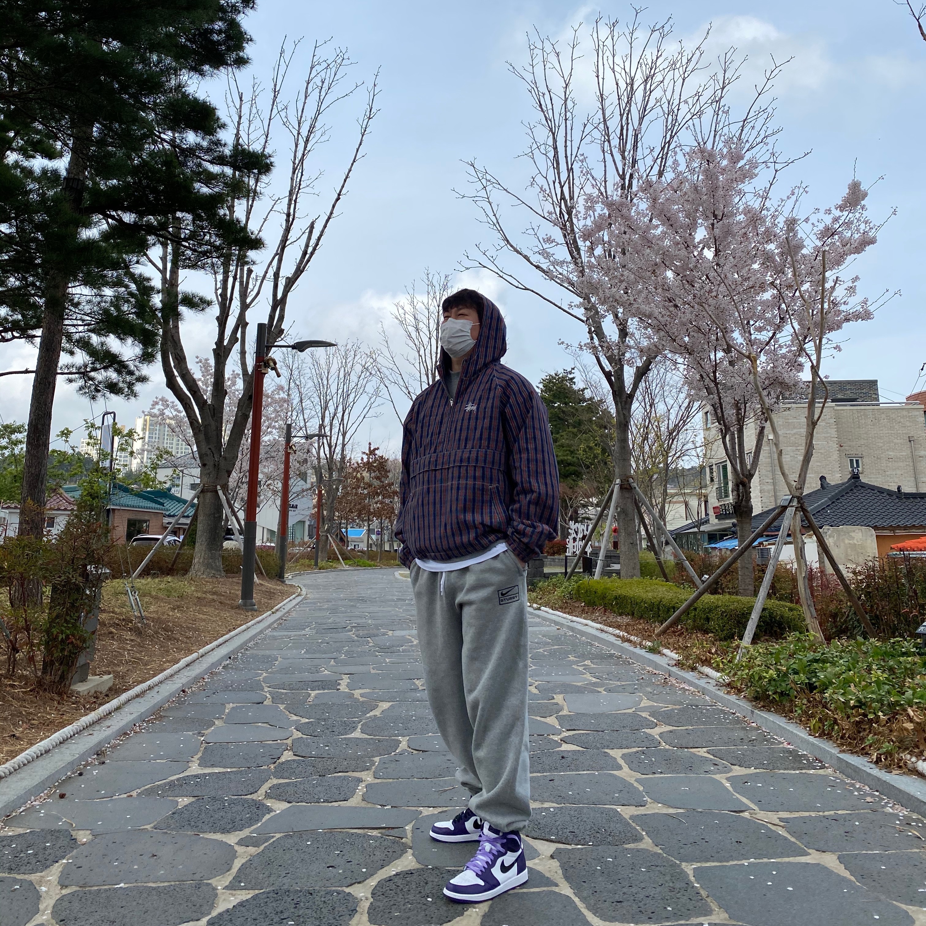Jordan 1 Retro High OG Court Purple 2020 착용 스타일 - 1