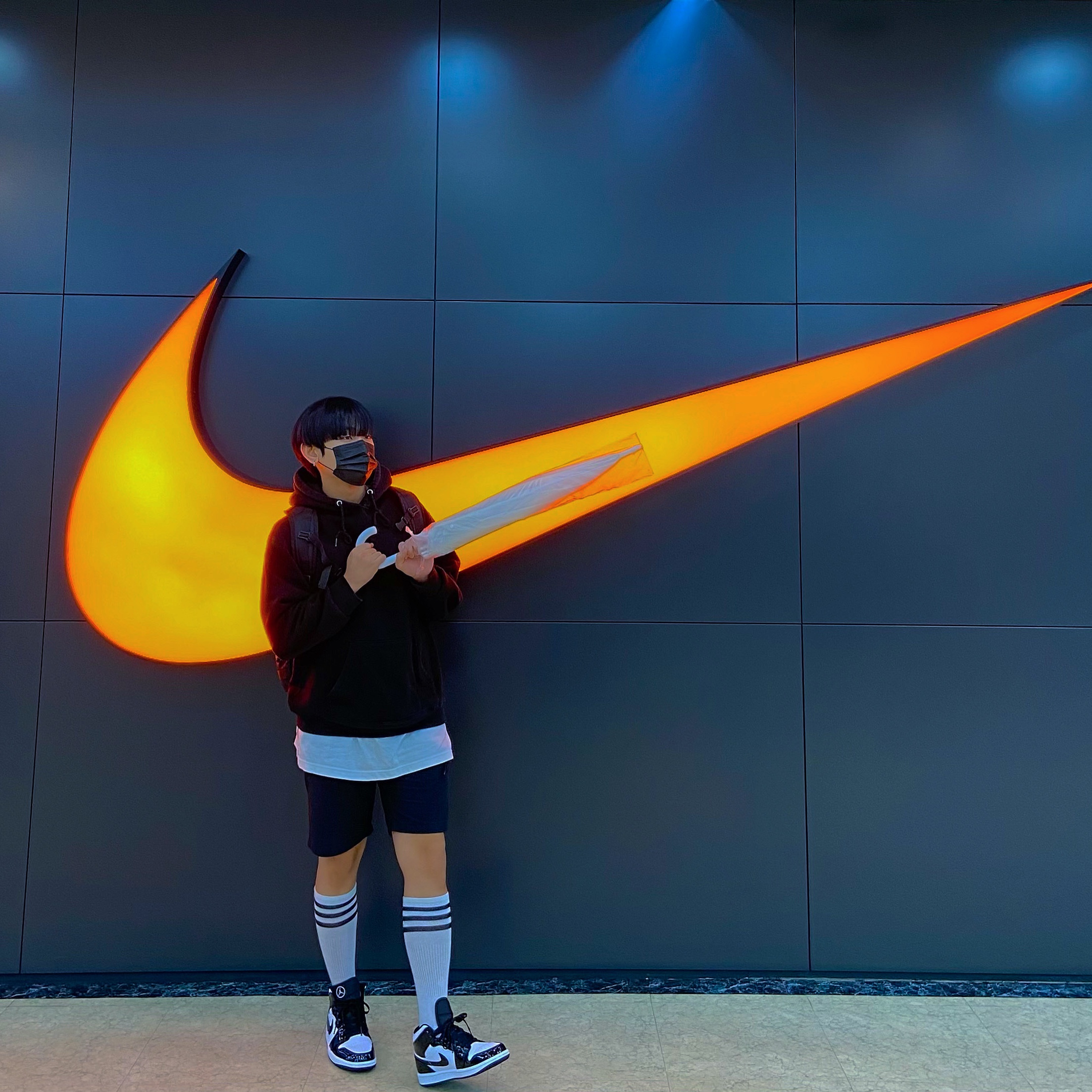 Jordan 1 Mid SE ASW Black 착용 스타일