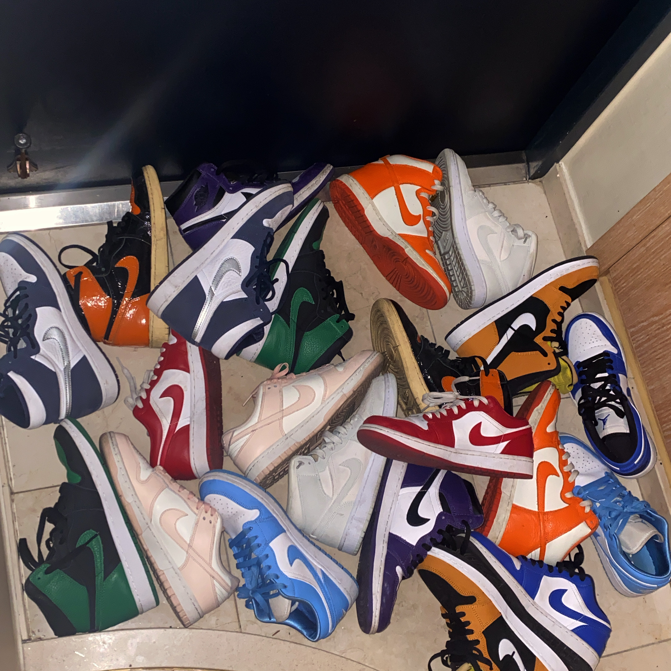 Nike Dunk High Retro Orange Blaze, (W) Nike Dunk Low Coast 착용 스타일