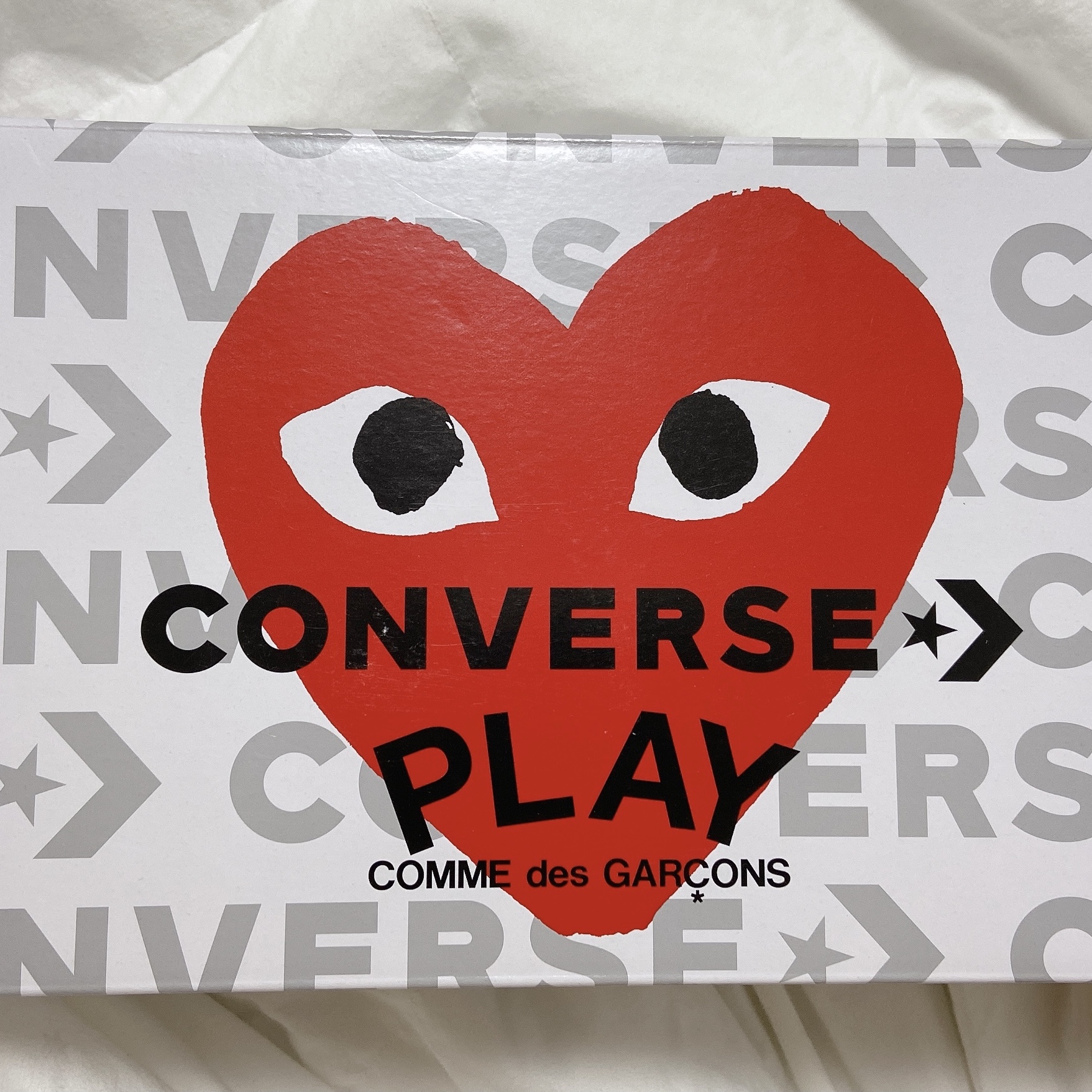 Converse x Play Comme des Garcons Jack Purcell Drizzle Red 착용 스타일 - 1